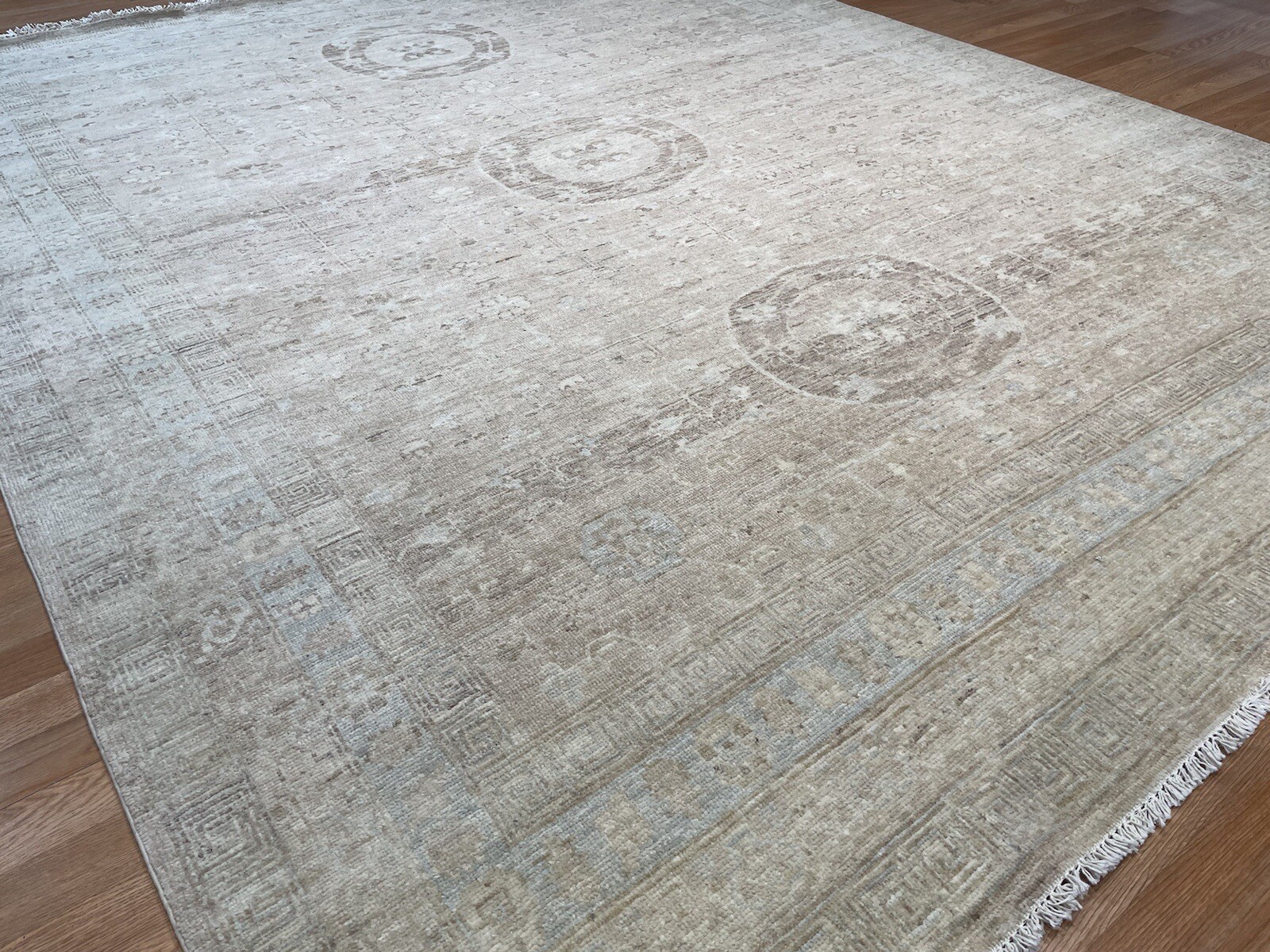 Terrific Transitional – Oriental Khotan Design – Tribal Rug – 7.10 x 9.9 ft.