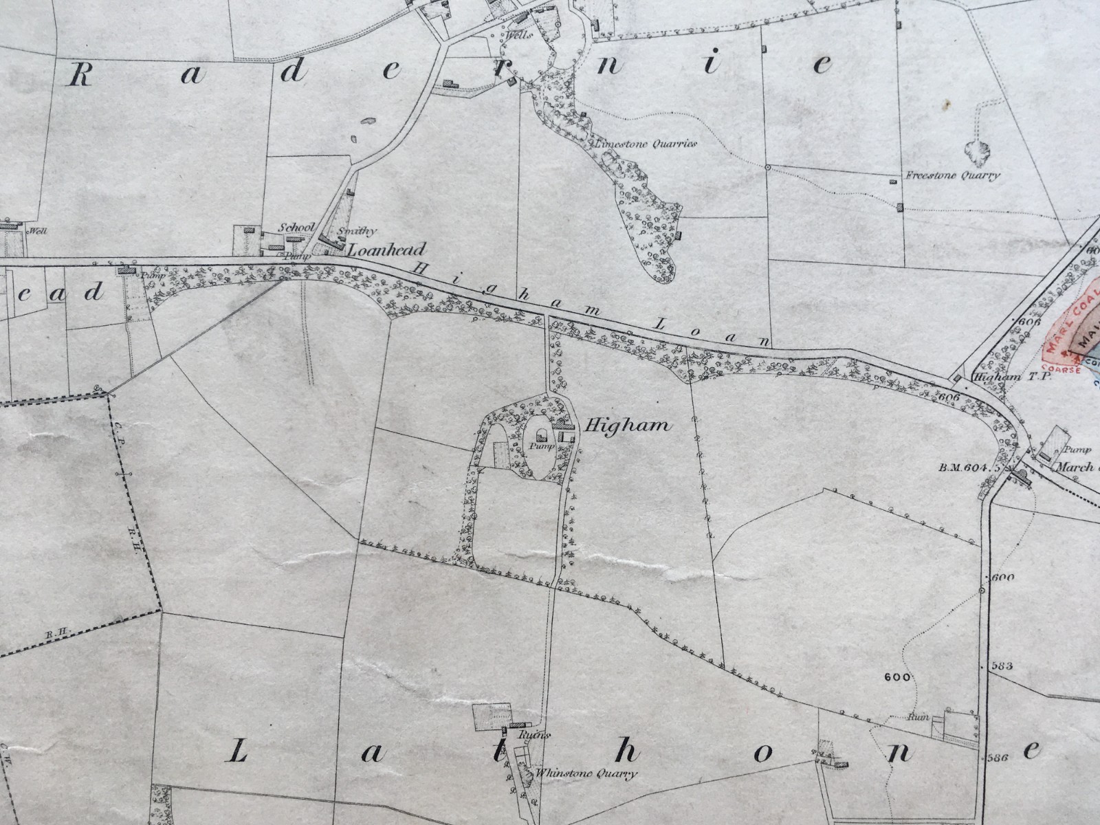 1st Edition (1855) Topo Map of the East Fife area. Fife & Kinross Sheet 19.