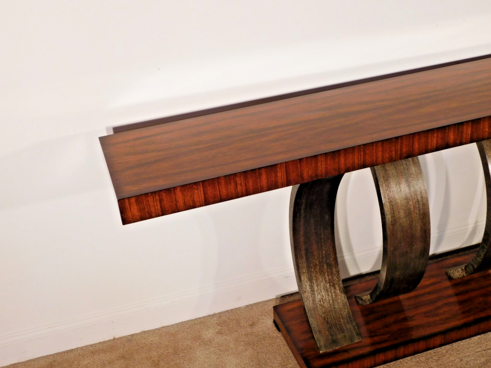 Theodore Alexander TA Vanucci Eclectics Inward Curve Console Entry Sofa Table