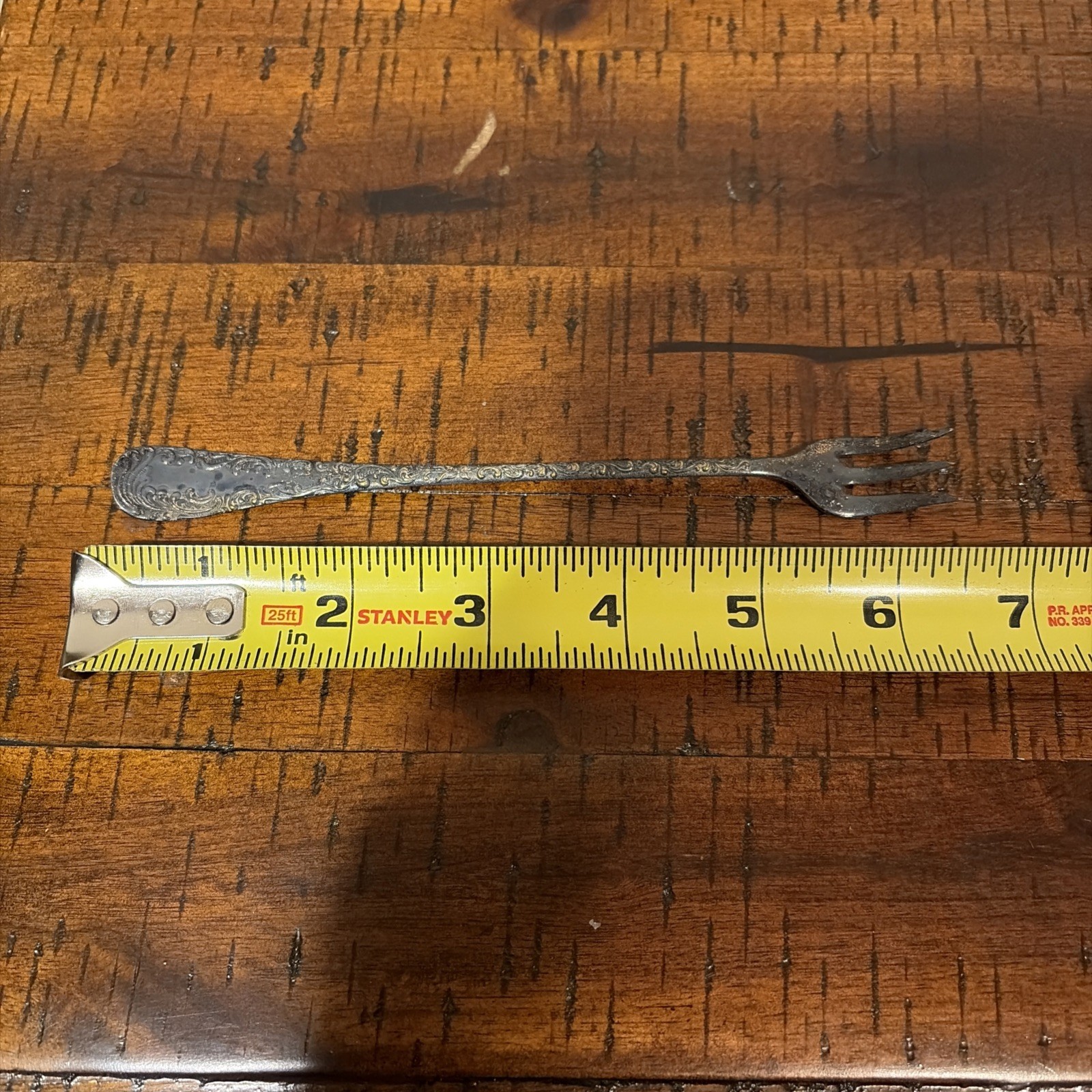 Antique Victorian Pickle Castor W/ Tongs Fork Textured Glass Blue READ DESC