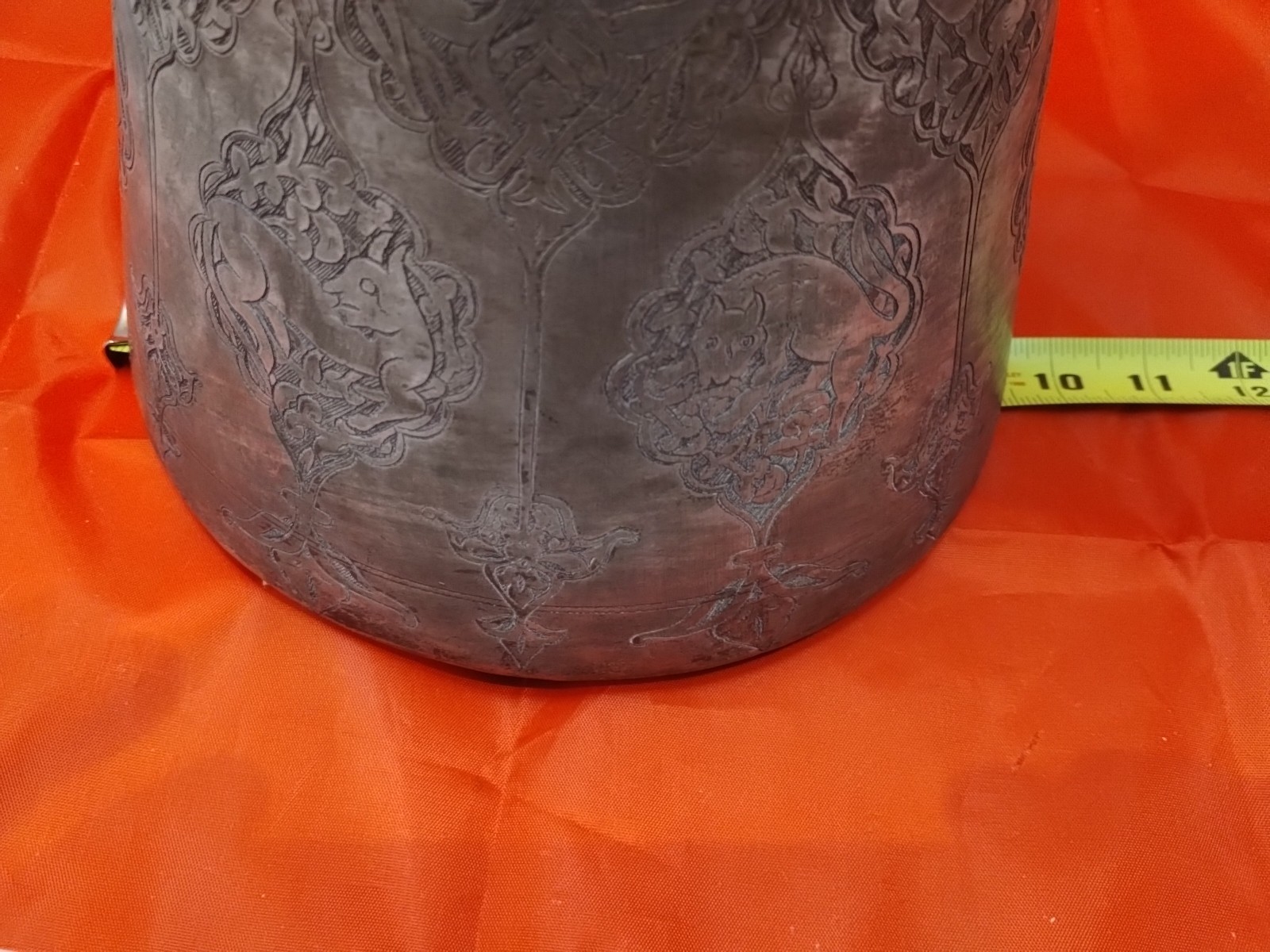 Antique Persian Moorish Lidded Engraved Vessel Rare & Amazing Estate Find!!