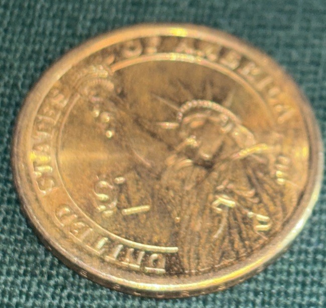 Super Rare 2008 D Coin 1825-1829 John Quincy Adams one dollar coin, Position A