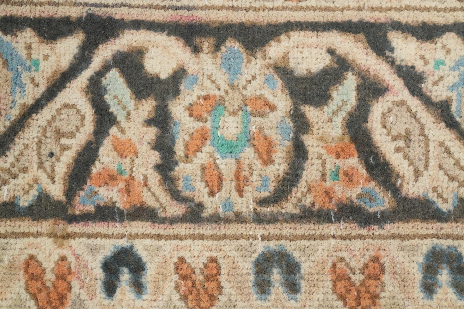 Traditional Wool Purple Accent Rug 3×5 Over-Dyed Hand-made Floral Foyer Carpet