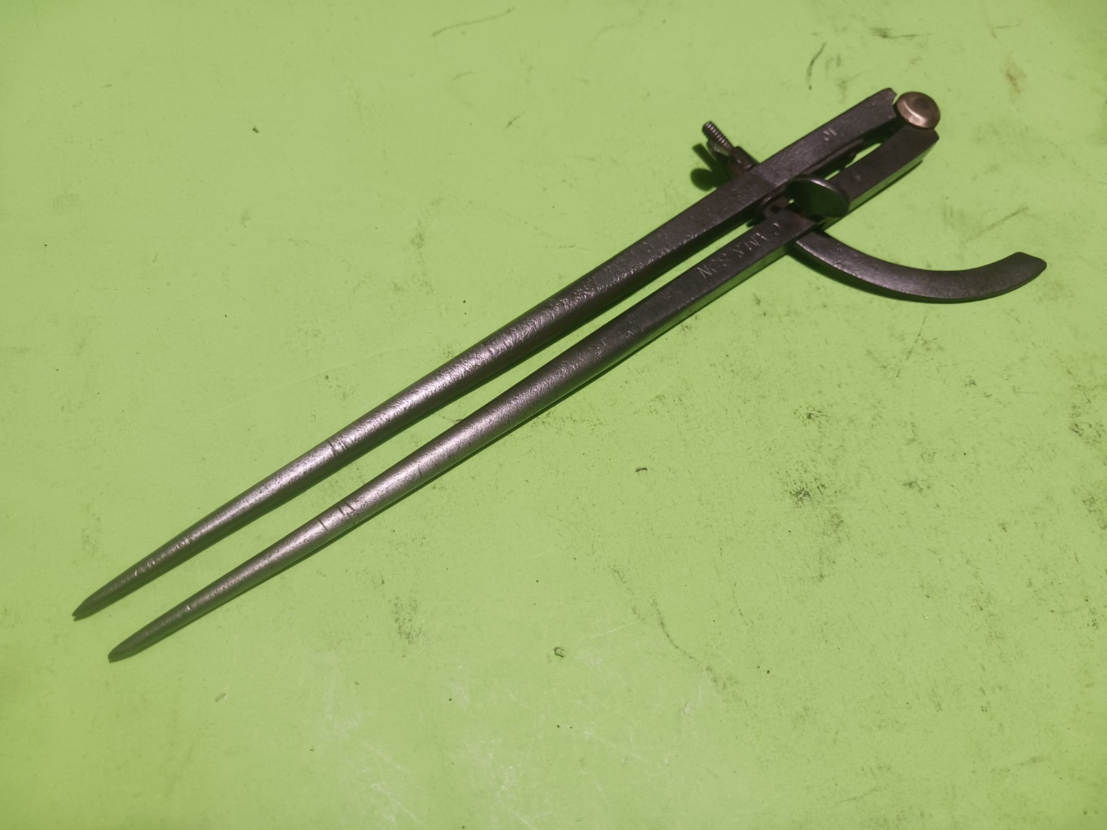 Vintage Cam & Son Wing Divider Caliper Forged Made in USA Machinist Tool 10”