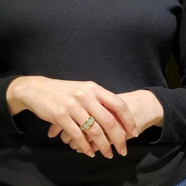 2.0Ct Round Cut Lab Created Diamond 14k Yellow Gold Plated Women’s Eternity Ring