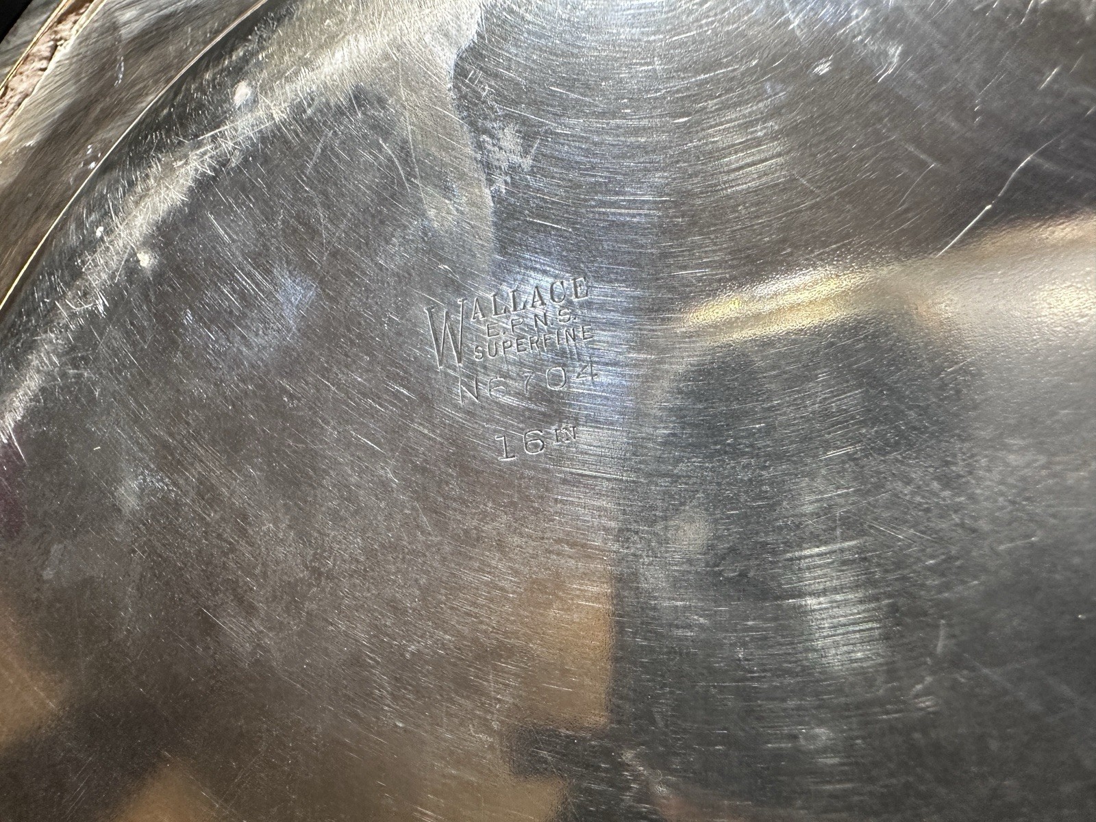 Antique Wallace Silverplate Superfine EPNS N6704 16 In Platter