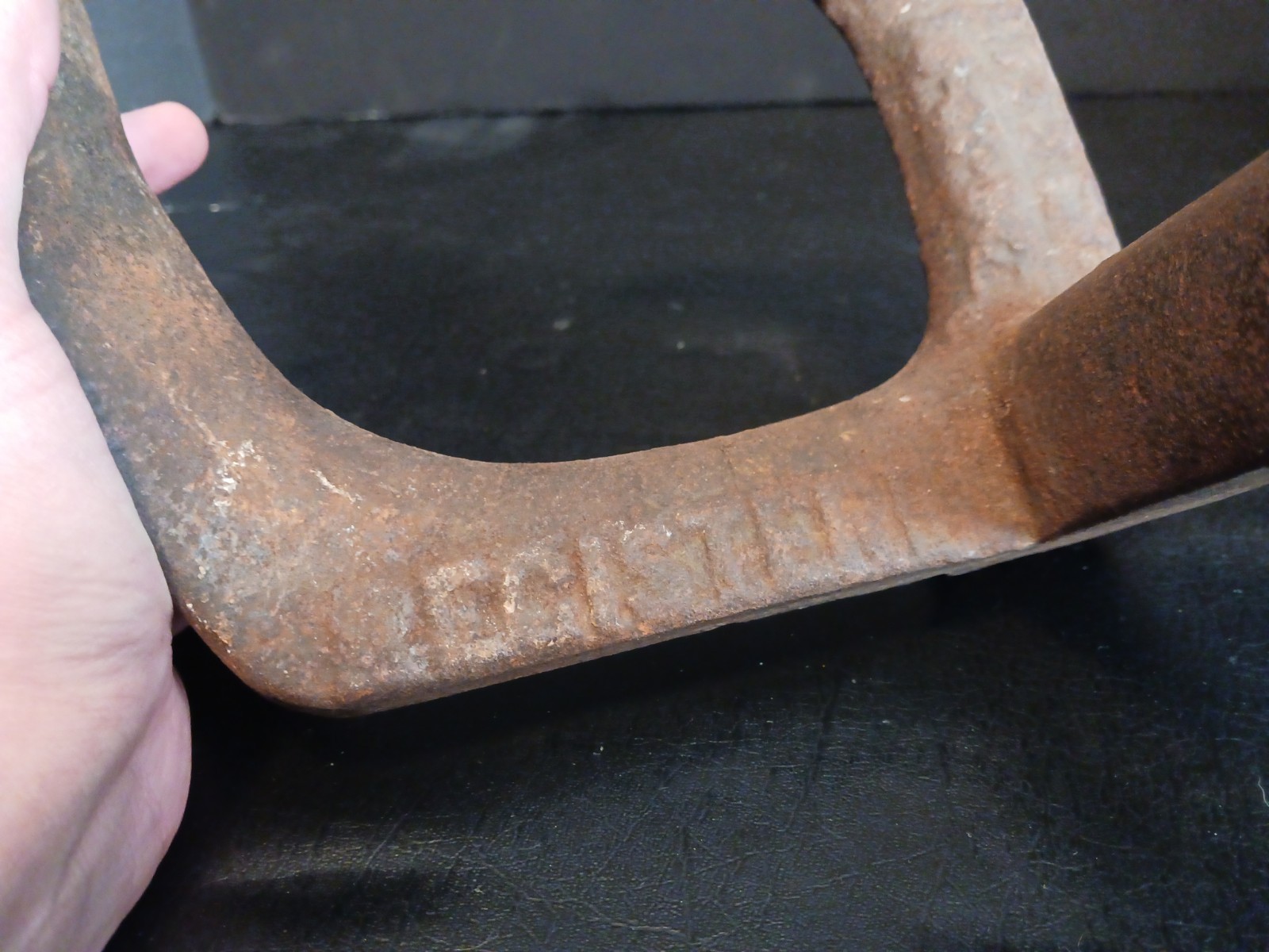 Vintage Cast Iron Shoe Anvil Boot Cobbler Repair Tool Register Brand 2 Horn