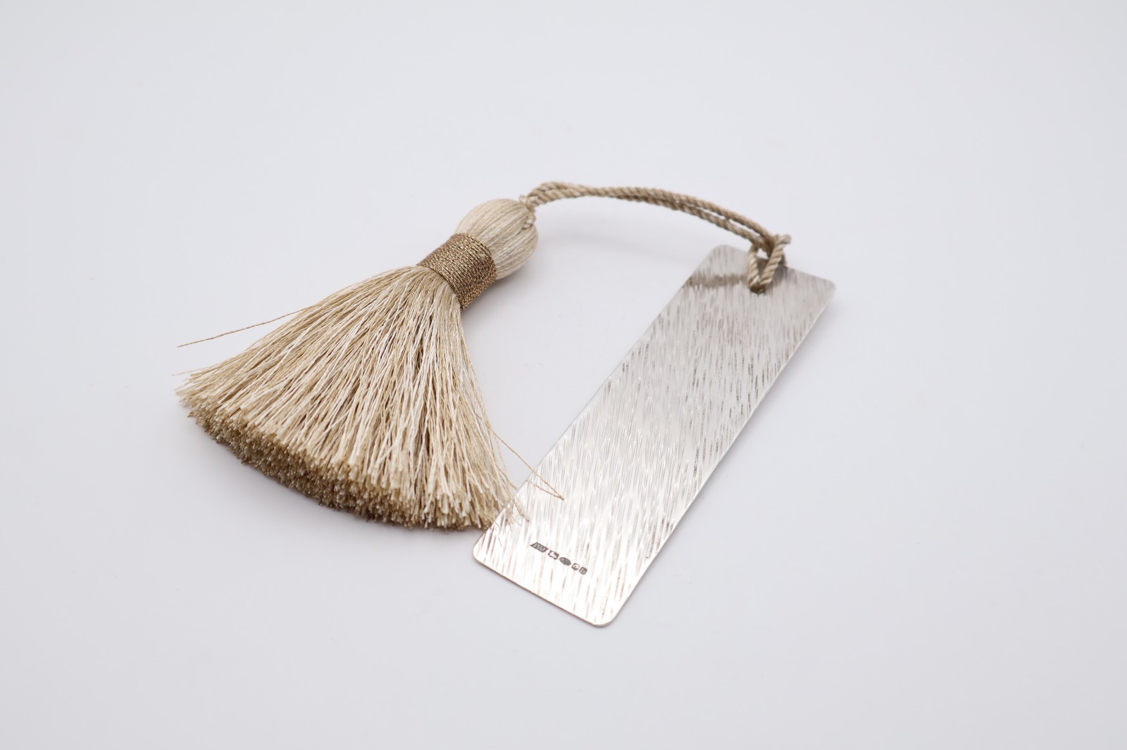 Contemporary Sterling Silver Bookmark with Tassel Hallmarked London 2007