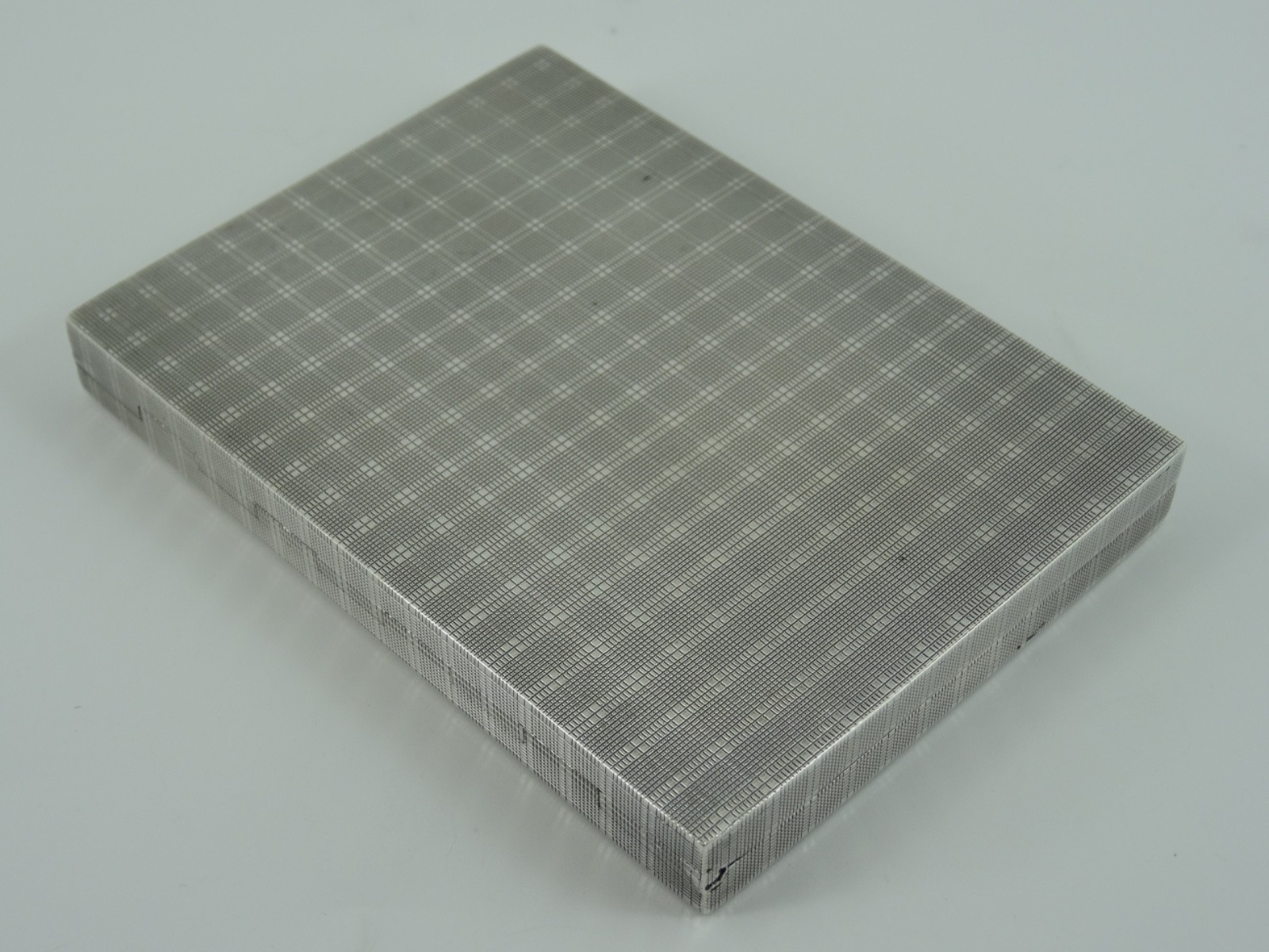 SOLID STERLING SILVER SPLENDID GEORGE VI CIGARETTE CASE BIRMINGHAM 1938 113G