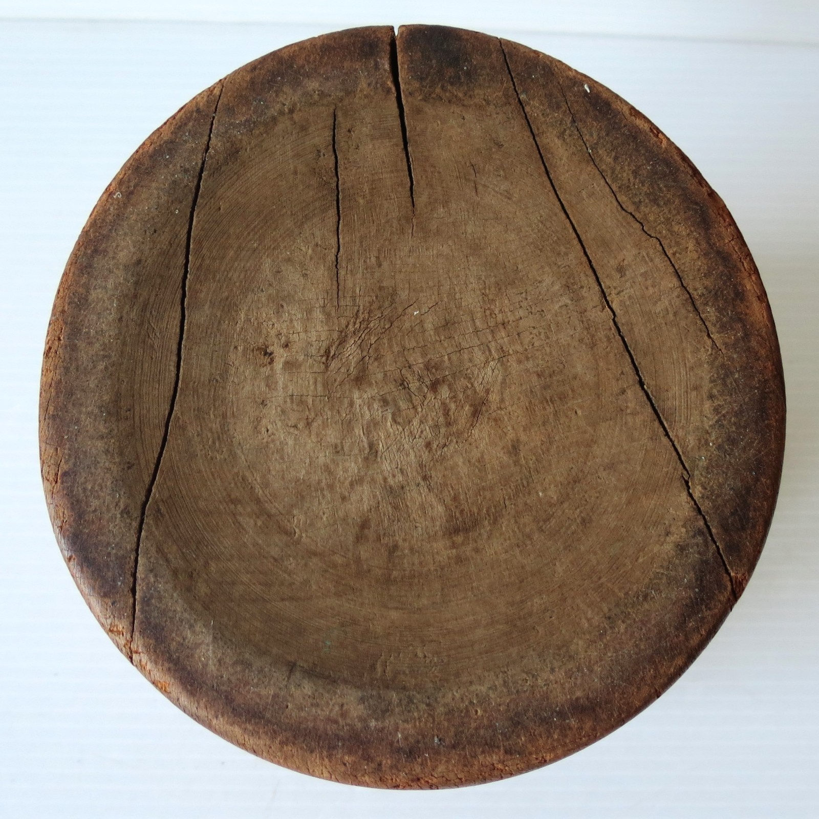 Antique Hand Turned Maple MORTAR & PESTLE 6″