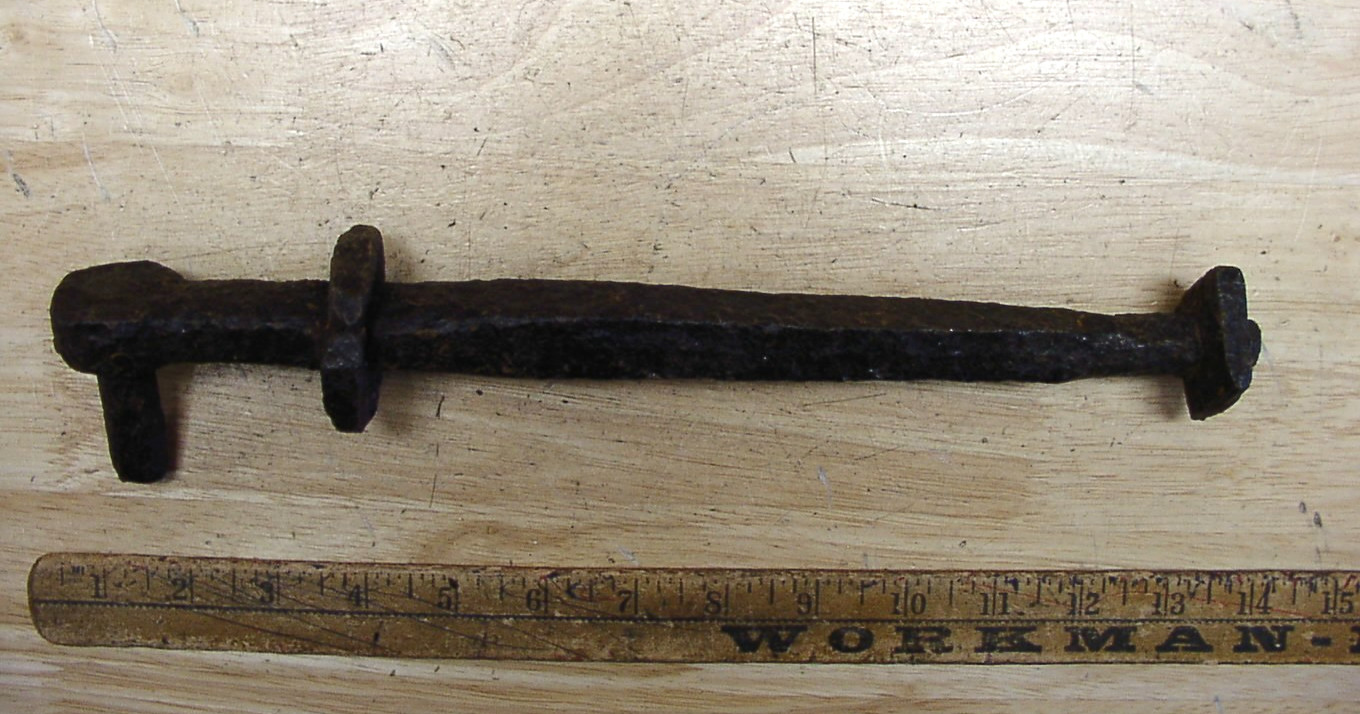 Antique Blacksmith Hand Forged Pintle,12-5/8″,Rusty,Crusty,Cool!,L@@K!