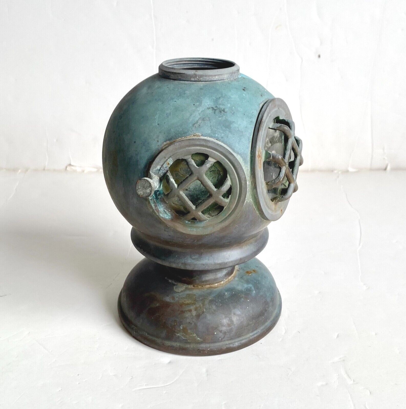 Vintage 6″ Brass Diving Divers Helmet Deep Sea Ocean Naval Nautical Desk Decor