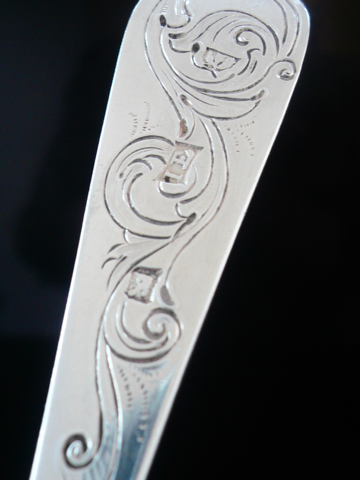 Scottish Provincial Large Silver Berry Spoon, James Erskine, ABERDEEN c.1800