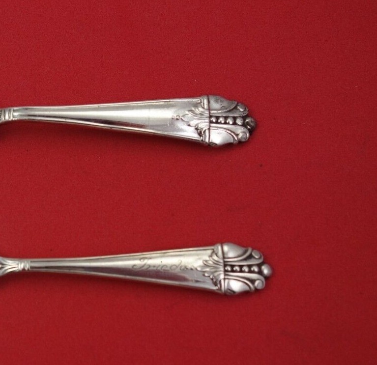 American Metal Crafts by Amcraft Sterling Silver Baby Set 2pc 4 3/4″ Infant