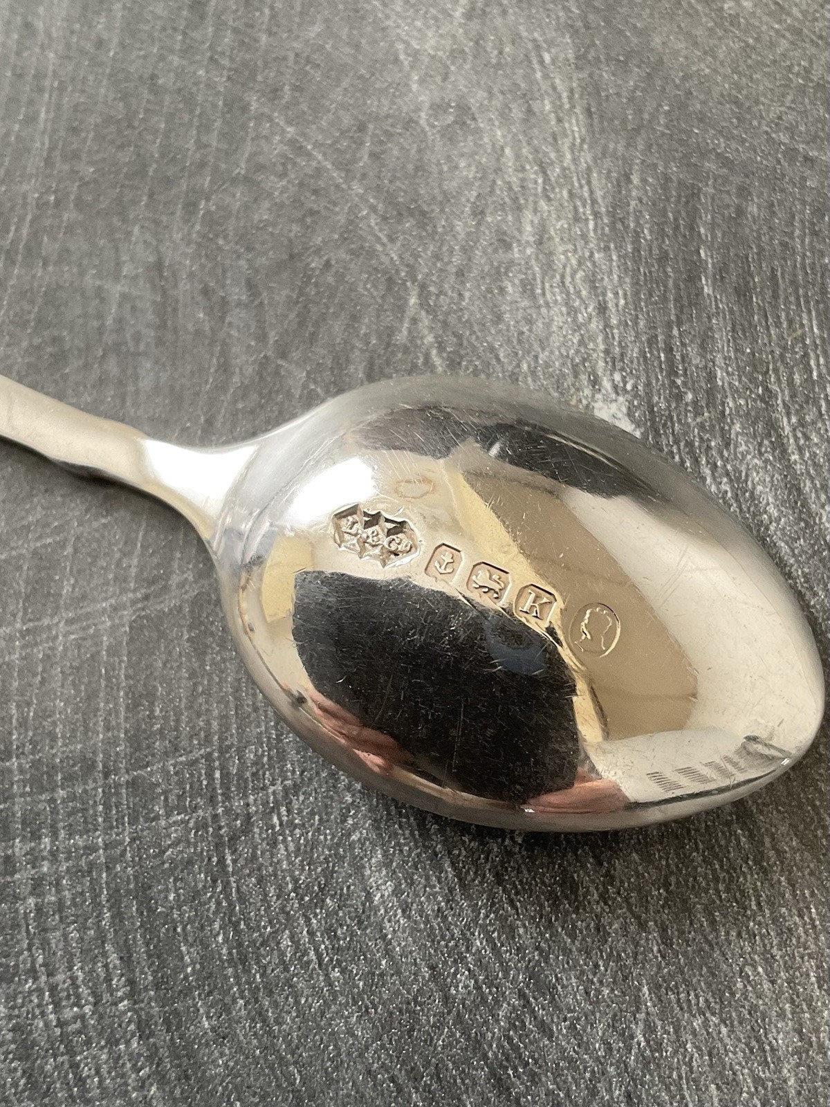 SUPERB SOLID SILVER ENAMEL JUBILEE SPOON LIBERTY & CO B’HAM 1934