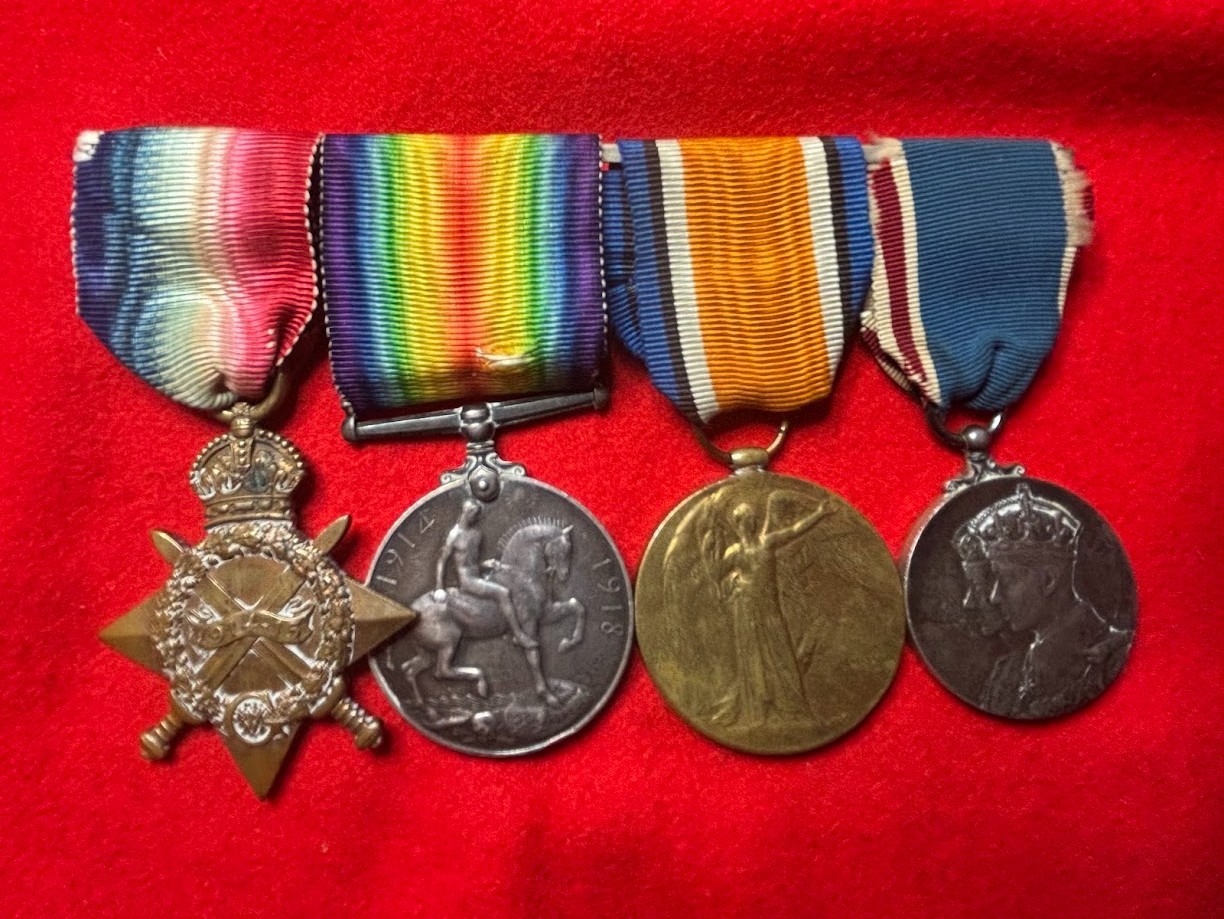 Officer WW1 Medal trio & Coronation Medal. Born Falmouth, Trelawny, Jamaica