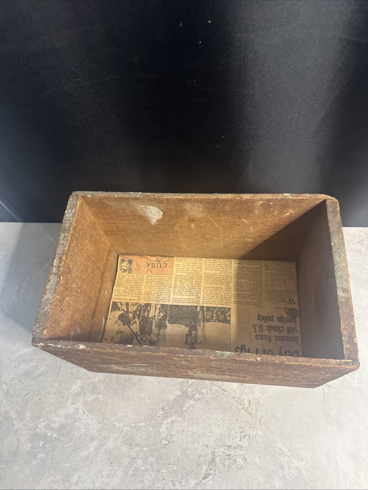 Antique American Eagle XL Grade Wood Ammo Box 500 12 GA Ms3