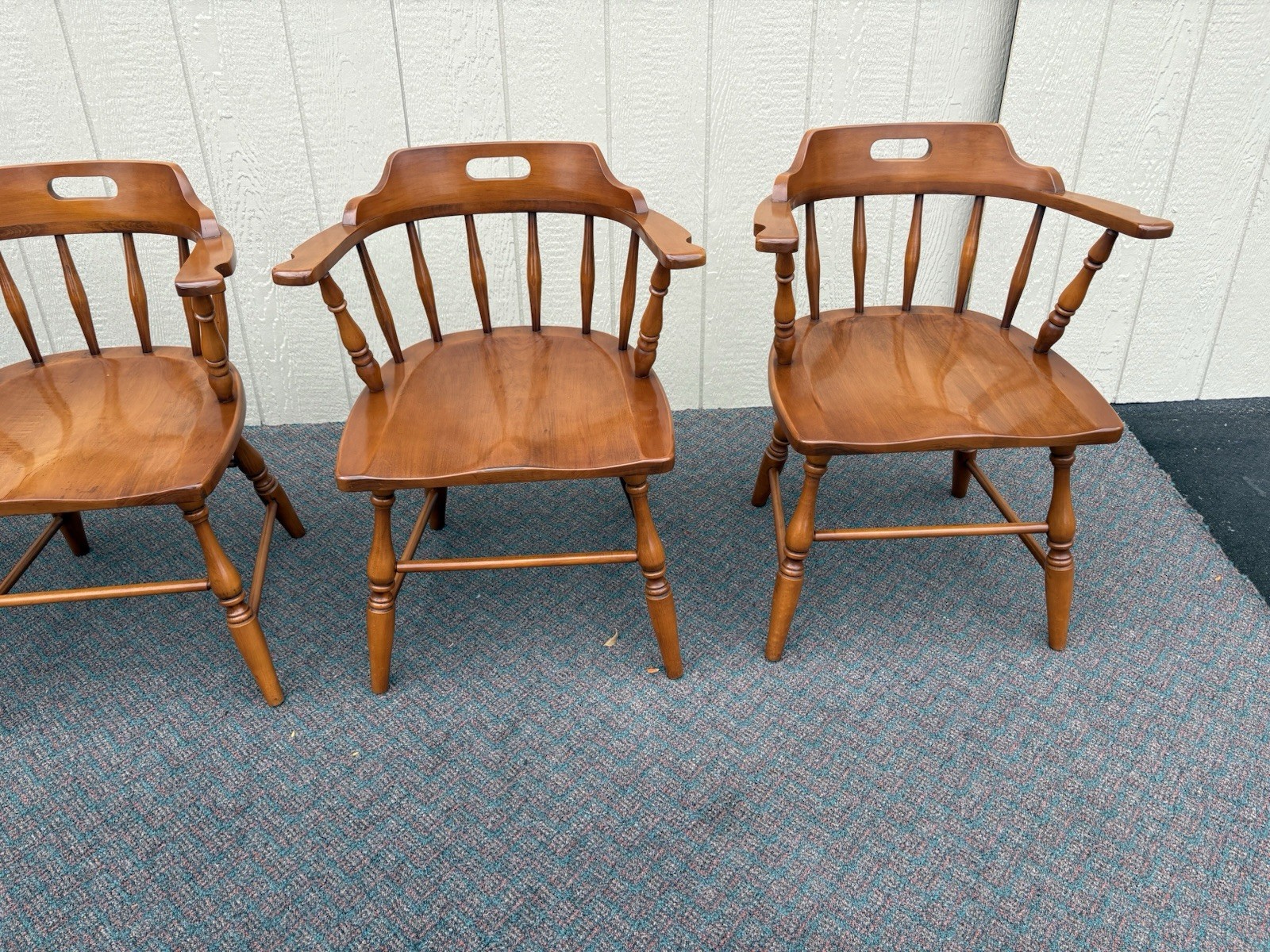 67120 Set of 4 Solid Maple Dining Armchair s Chair s
