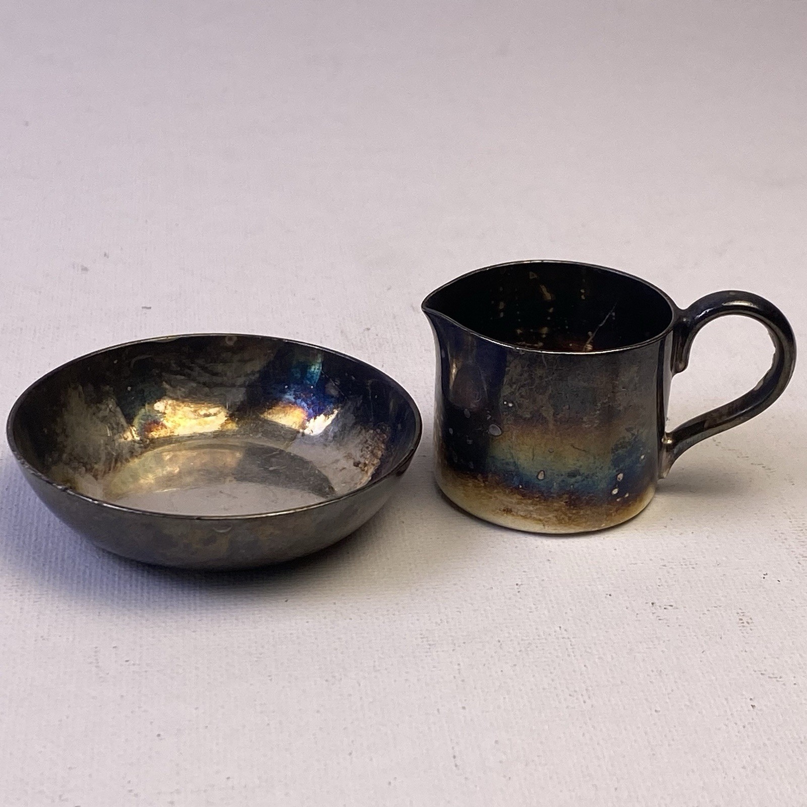 Vintage Wurtt WMF Geislingen Germany Miniature Creamer .02 Liter NICKEL Silver