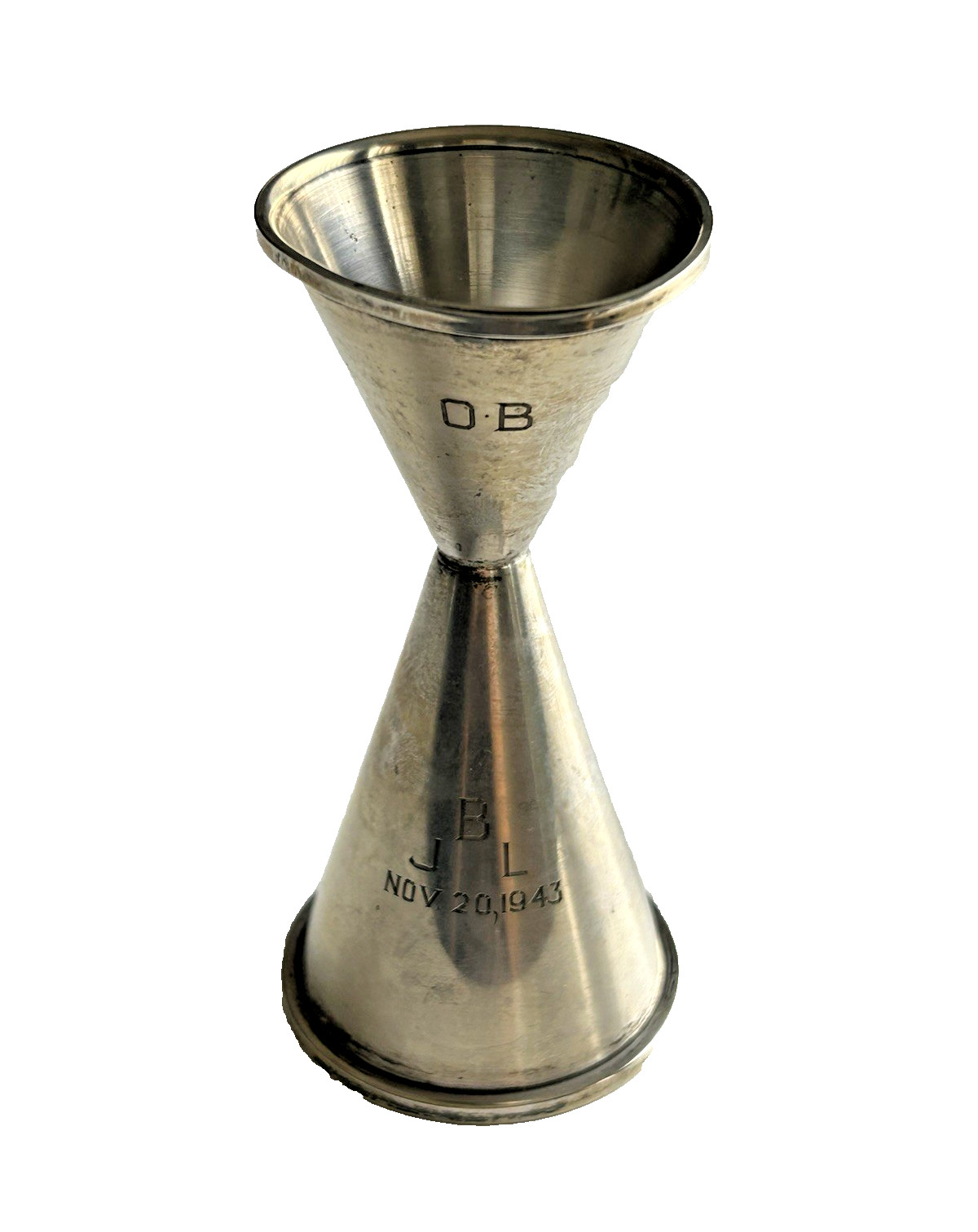 1943 Sterling Silver Double Jigger Drinks Measure