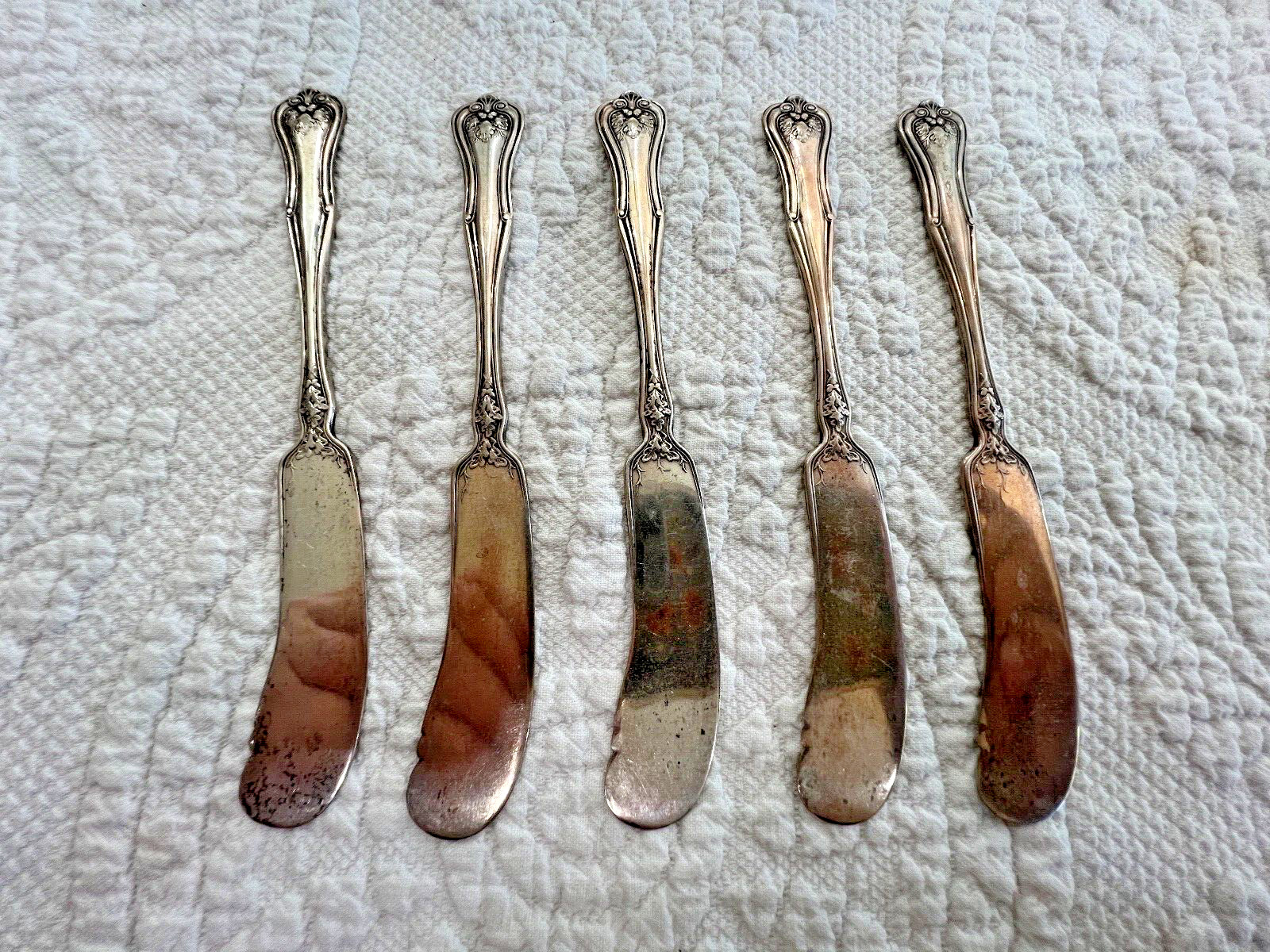 Williams 1880 Silverplate Lakewood Butter/Cheese Knives..5