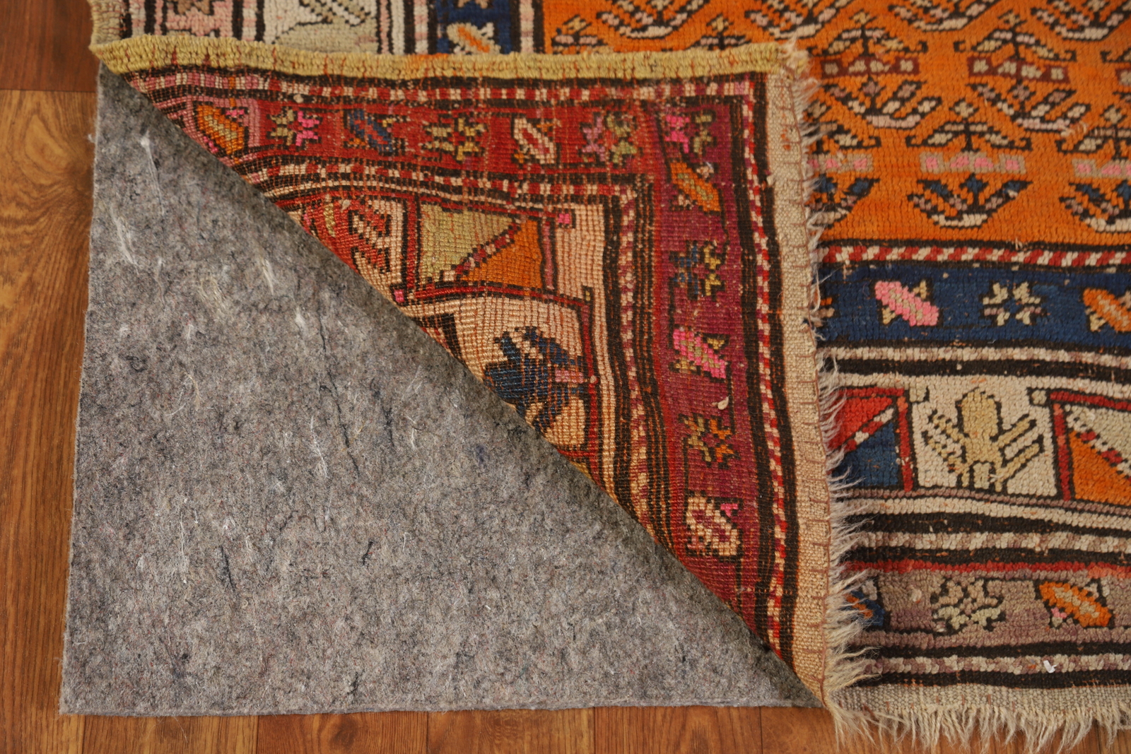 Pre-1900 Antique Caucasian Vegetable Dye Runner Russian Rug Handmade Carpet 4×9