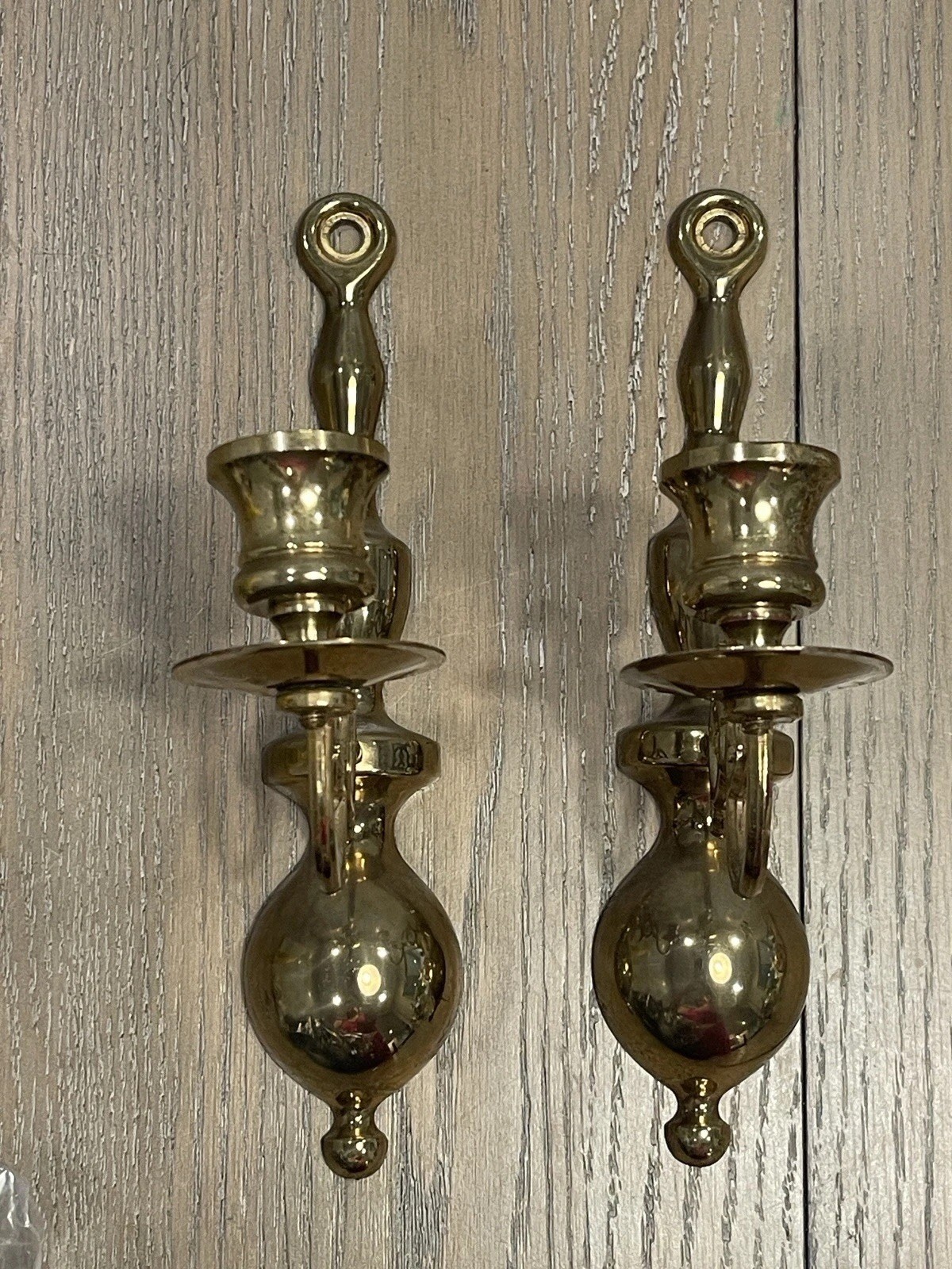Vintage Syroco 1977 Gold Set of Wall Sconces Candle Holders 4189 – 15” MCM