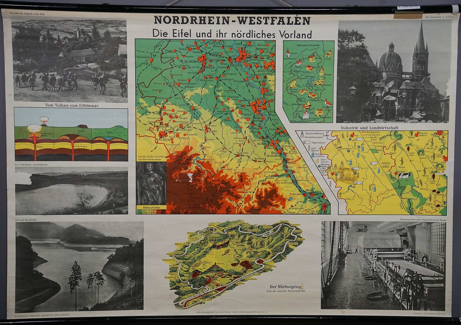 Countrycore Mural Wallchart North Rhine-Westphalia Eifel Northern Foothills