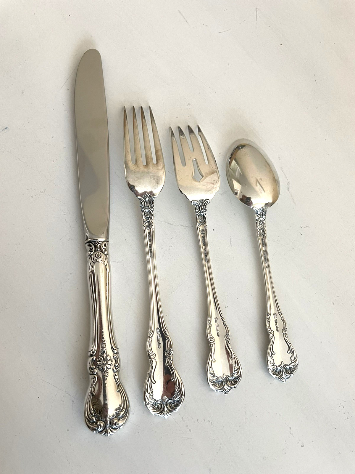Old Master by Towle Sterling Silver 4 pc. Place Setting 1950s