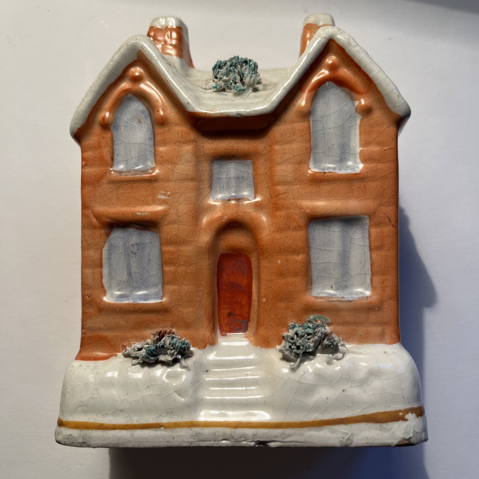 Staffordshire Flatback Money Box Rare Antique Collectable Gift VGC