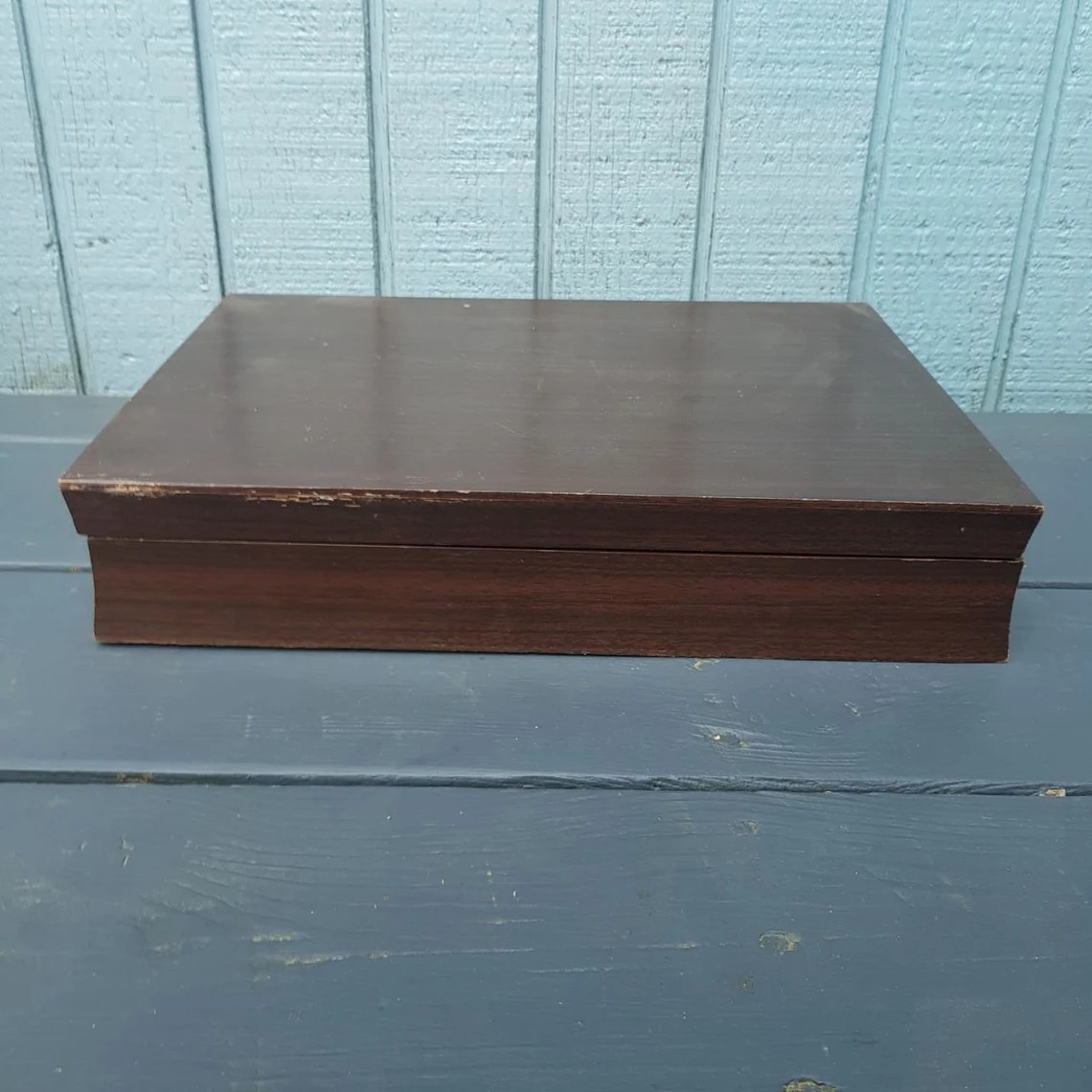 Wm Rogers Mfg Co Extra Plate Flatware Set of 47 Pieces in Original Wooden Box