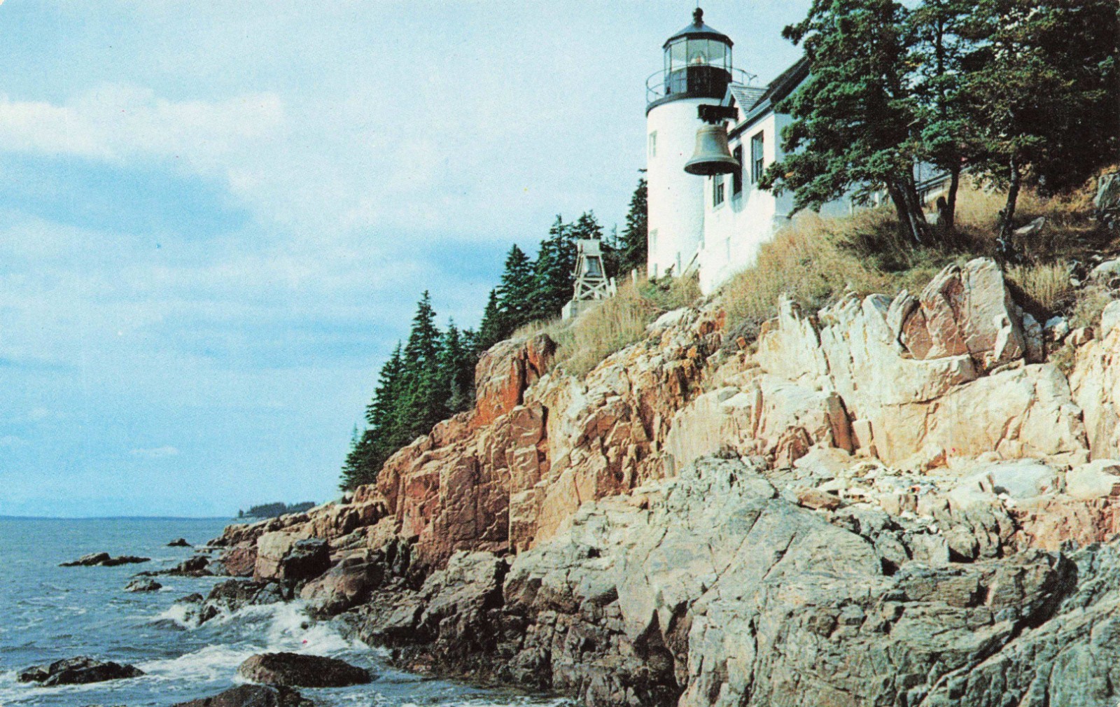 Bass Harbor Head Lighthouse McKinley Maine Postcard AJ/31