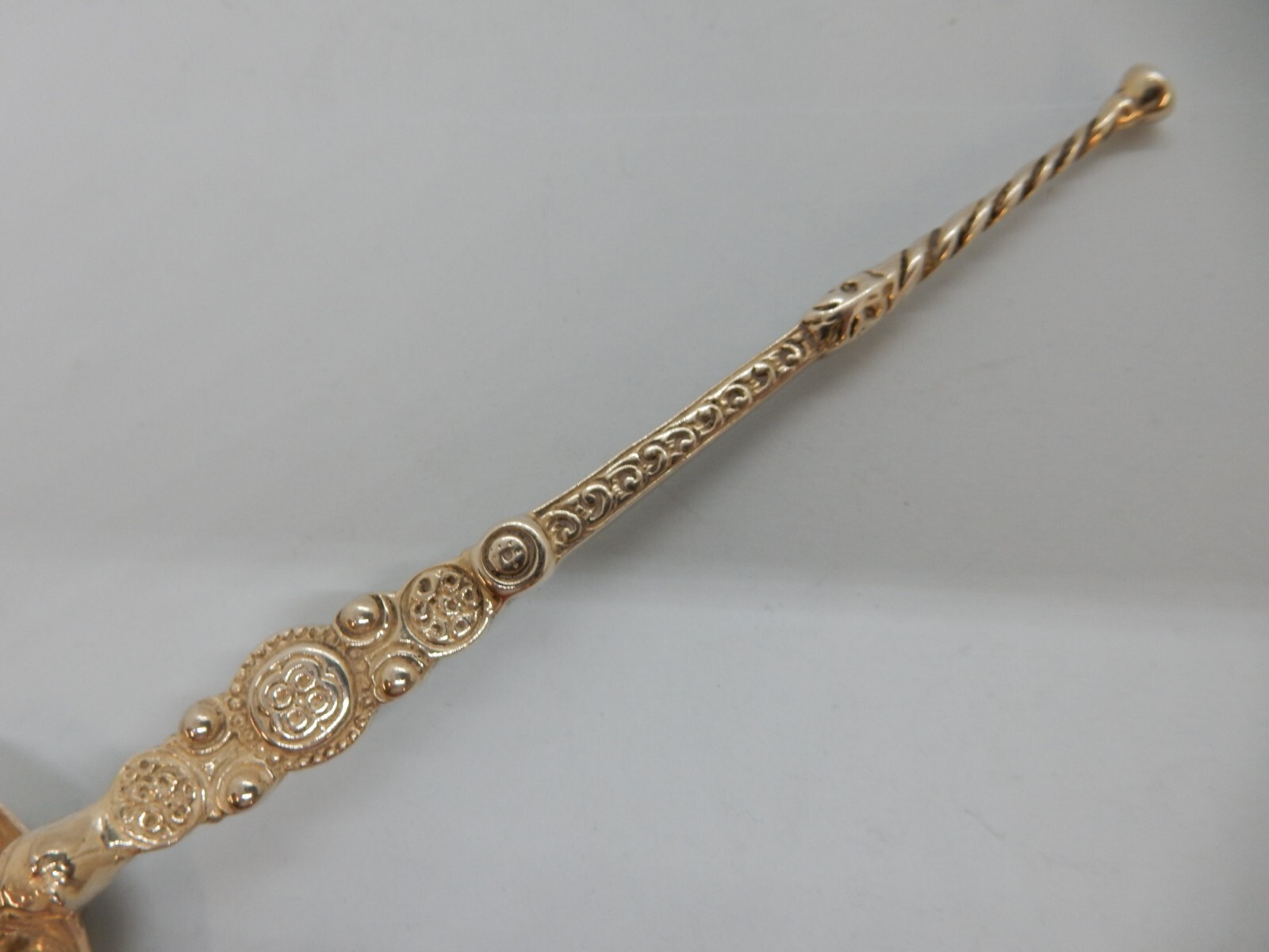 Edward VII Solid Silver CORONATION Royal ANOINTING Dessert SPOON Lon 1901 17cm