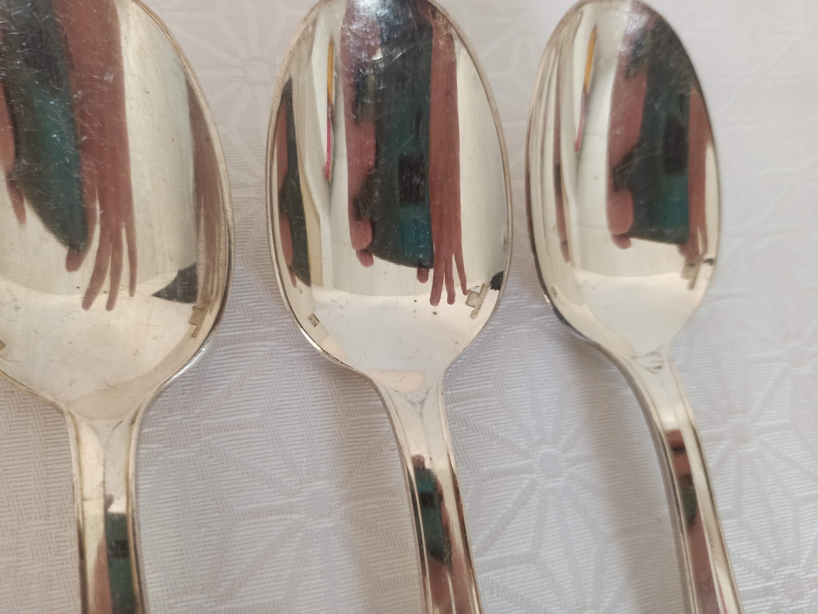 6 Table Spoons Silver-Plated Metal CHRISTOFLE Model ATLAS lot2