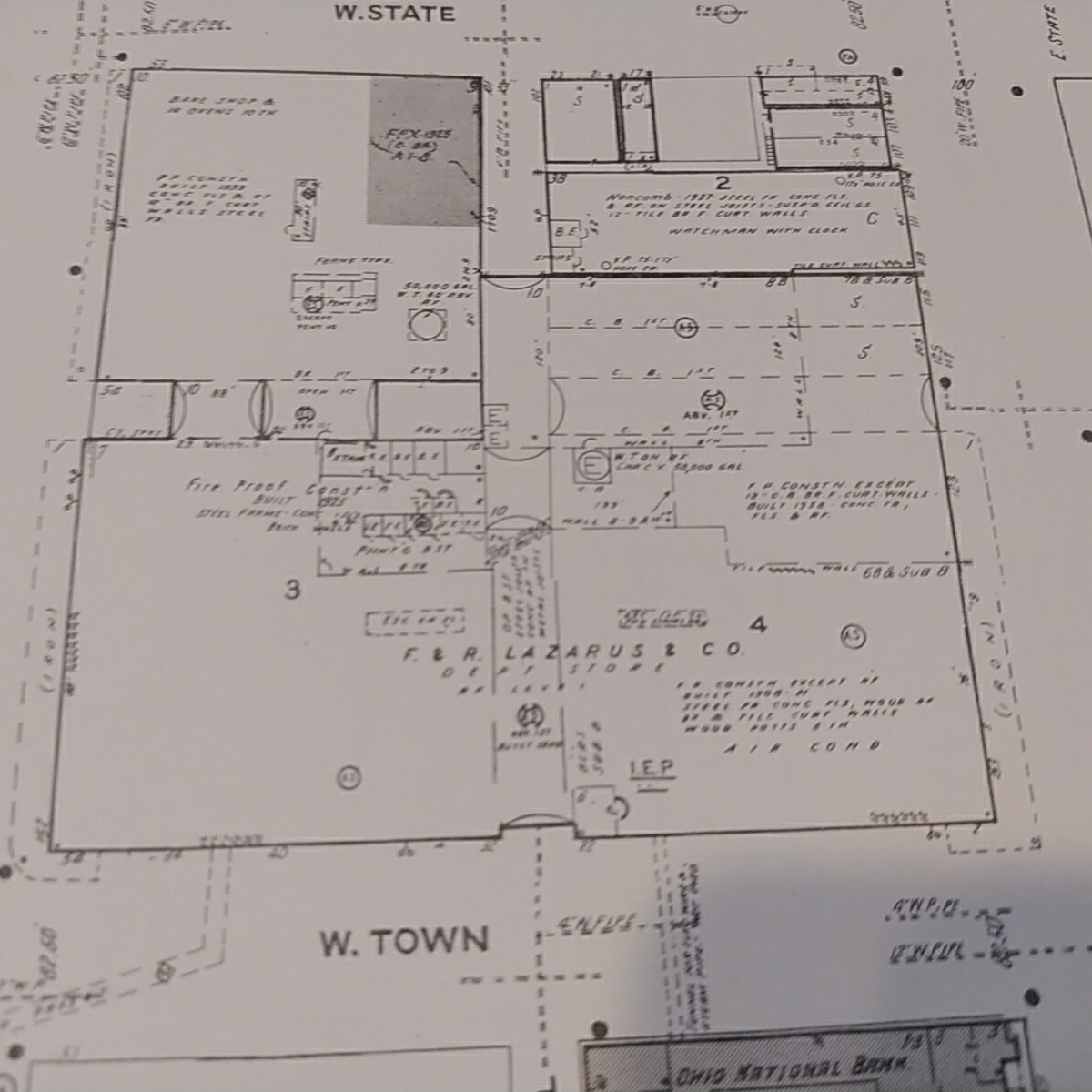SANBORN FIRE INSURANCE MAPS COLUMBUS OHIO VOLUME 1 HISTORICAL CARTOGRAPHY ATLAS