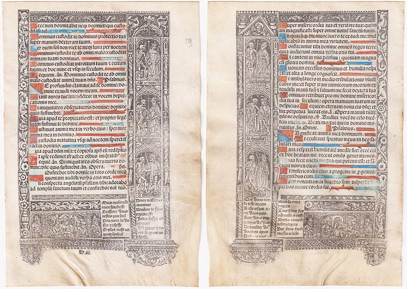 Book Of Hours Incunable Dance Of Death Paris Simon Vostre 1501 / 59