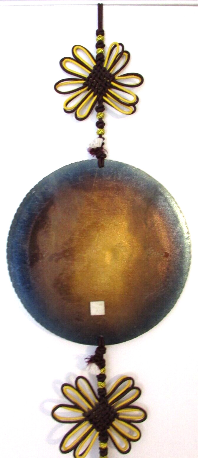 Oriental Design Medallion Praying Hands Faith Hope Love Wall Hanging Rare