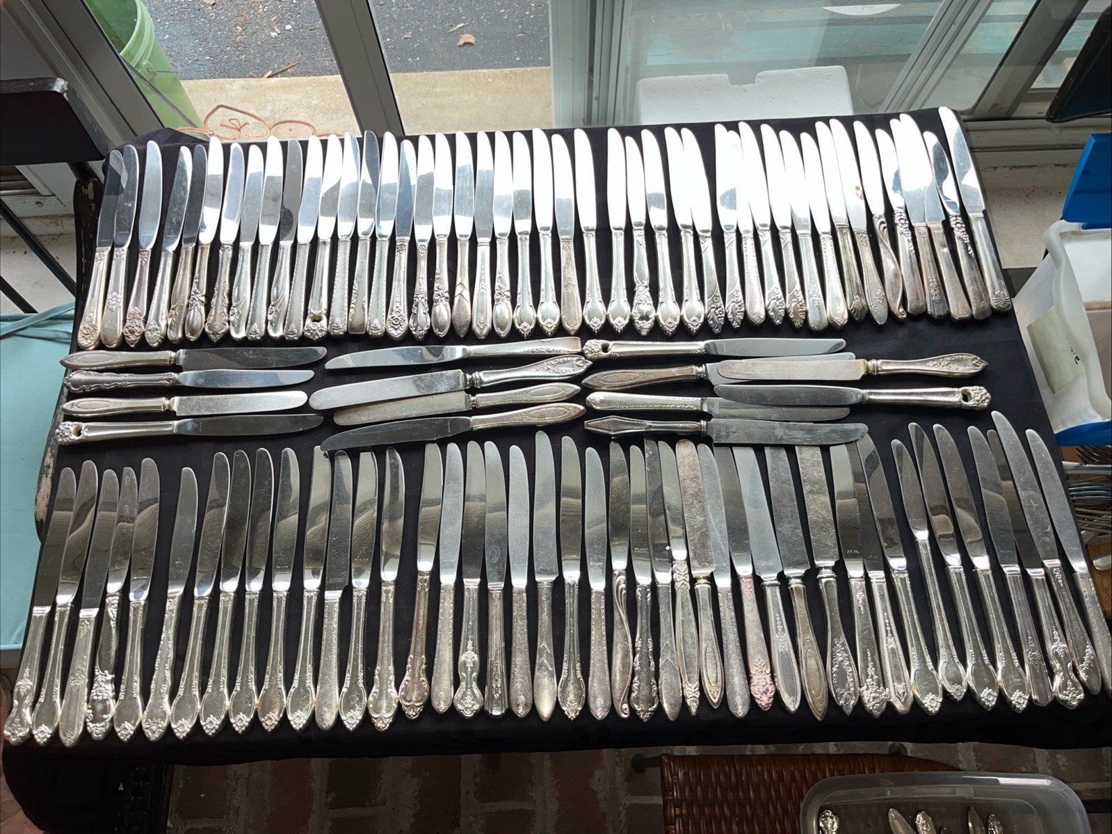 Silver Plate Craft/Repurpose Dinner Knife Lot Of 100 ~ 15 Lbs.