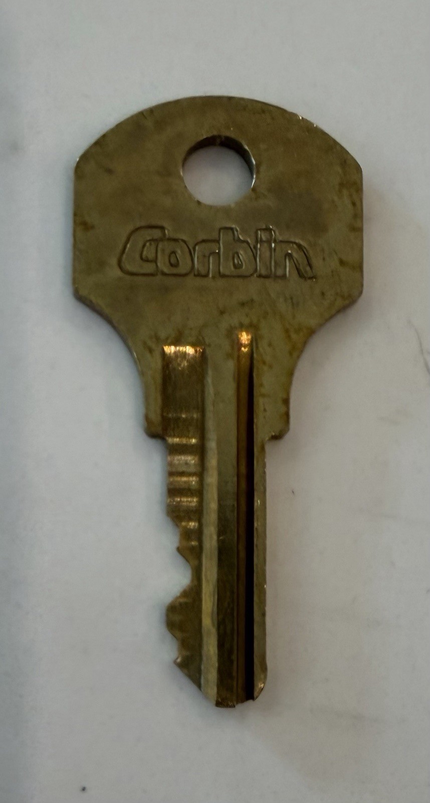 Key Only, Corbin 02066 Drawer Lock 7/8″ Surface Mount Brass Key #30