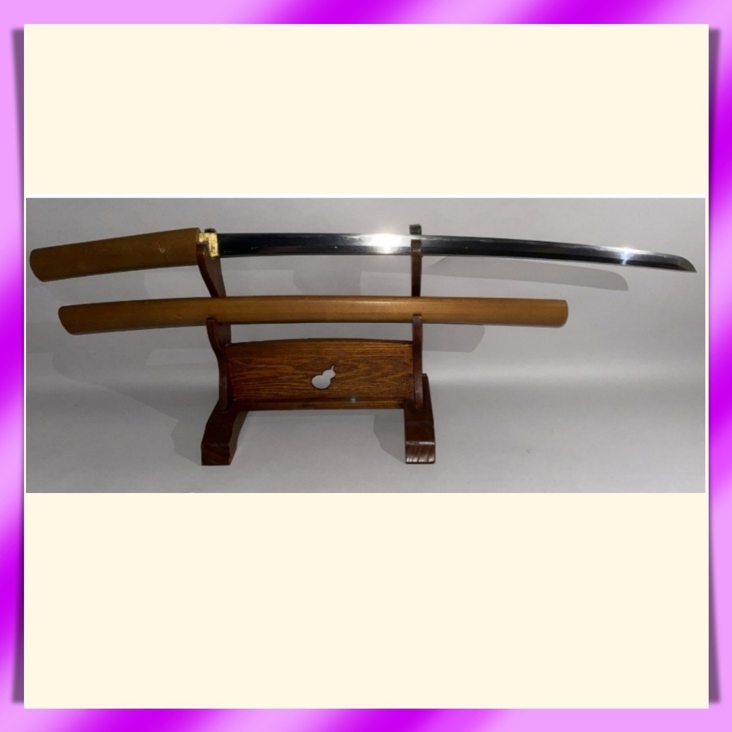 Wakizashi 脇差 “ Kaneuji ” 兼氏 Japanese Real Sword 59.1 cm Shirasaya 白鞘 Samurai