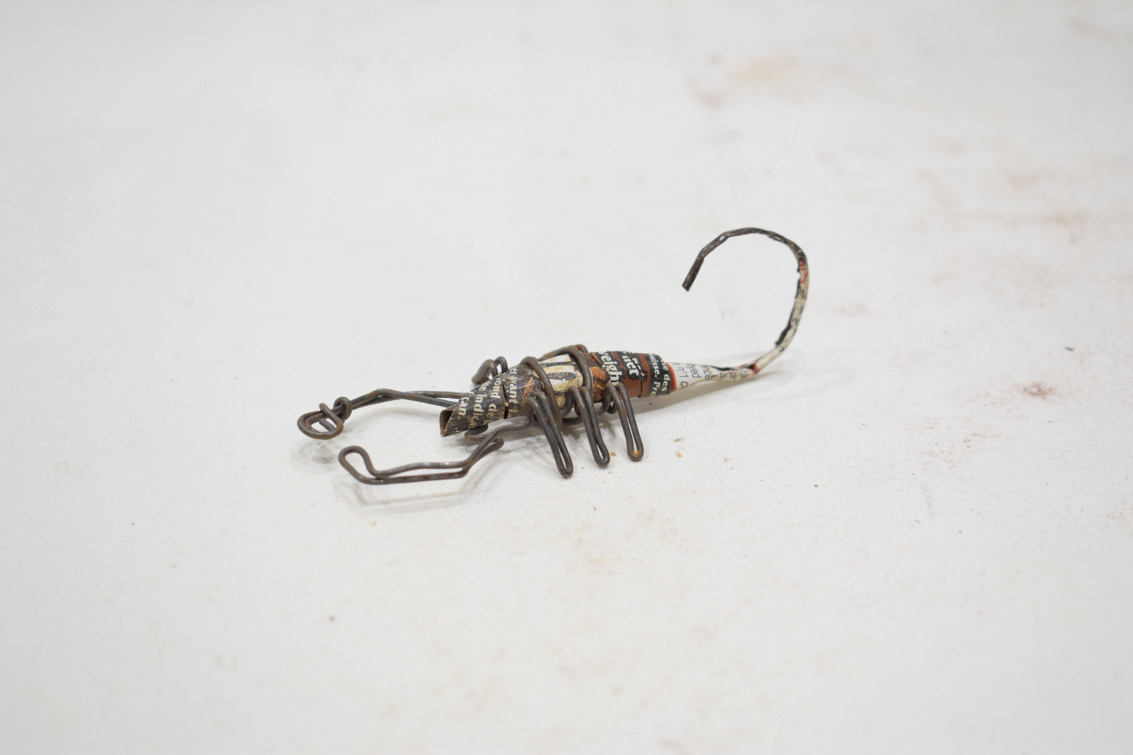African Folk Art Toy Scorpion Recycled Tin Can Scorpion Tanzania Toy Scorpion