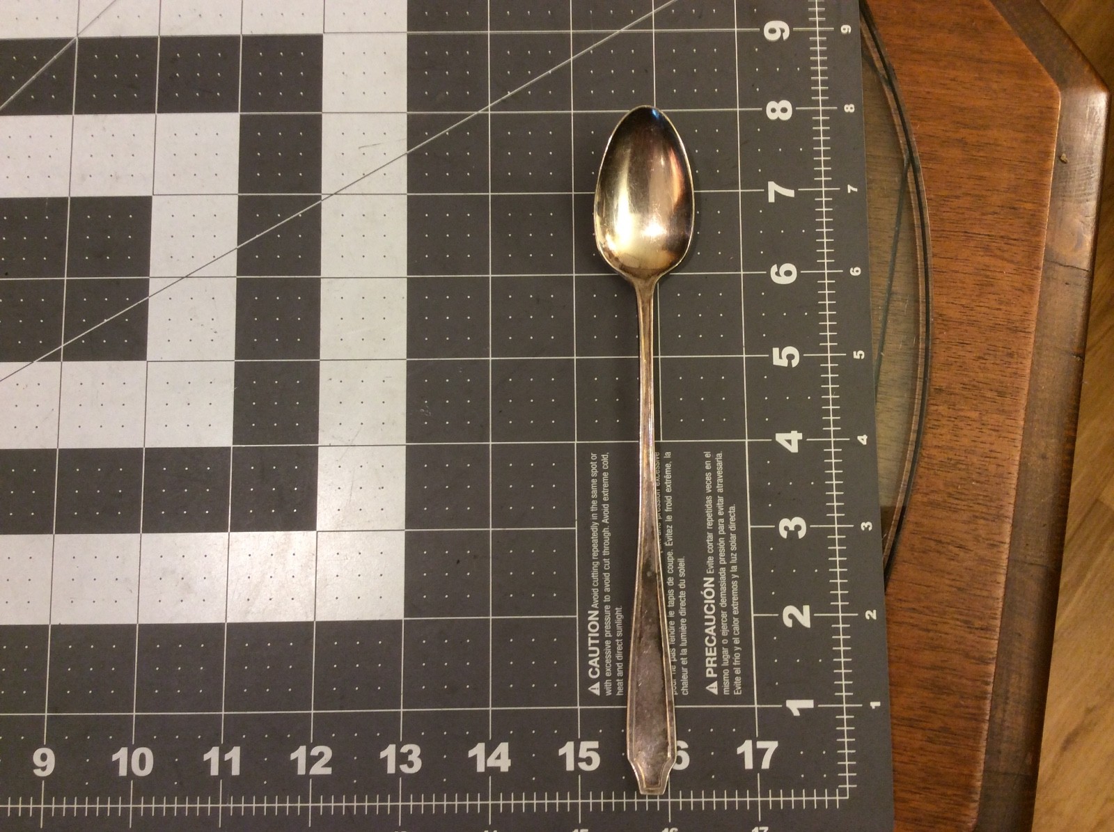 Wallingford Co. #27 Silverplate Iced Tea Spoon Bedford Pattern “R”