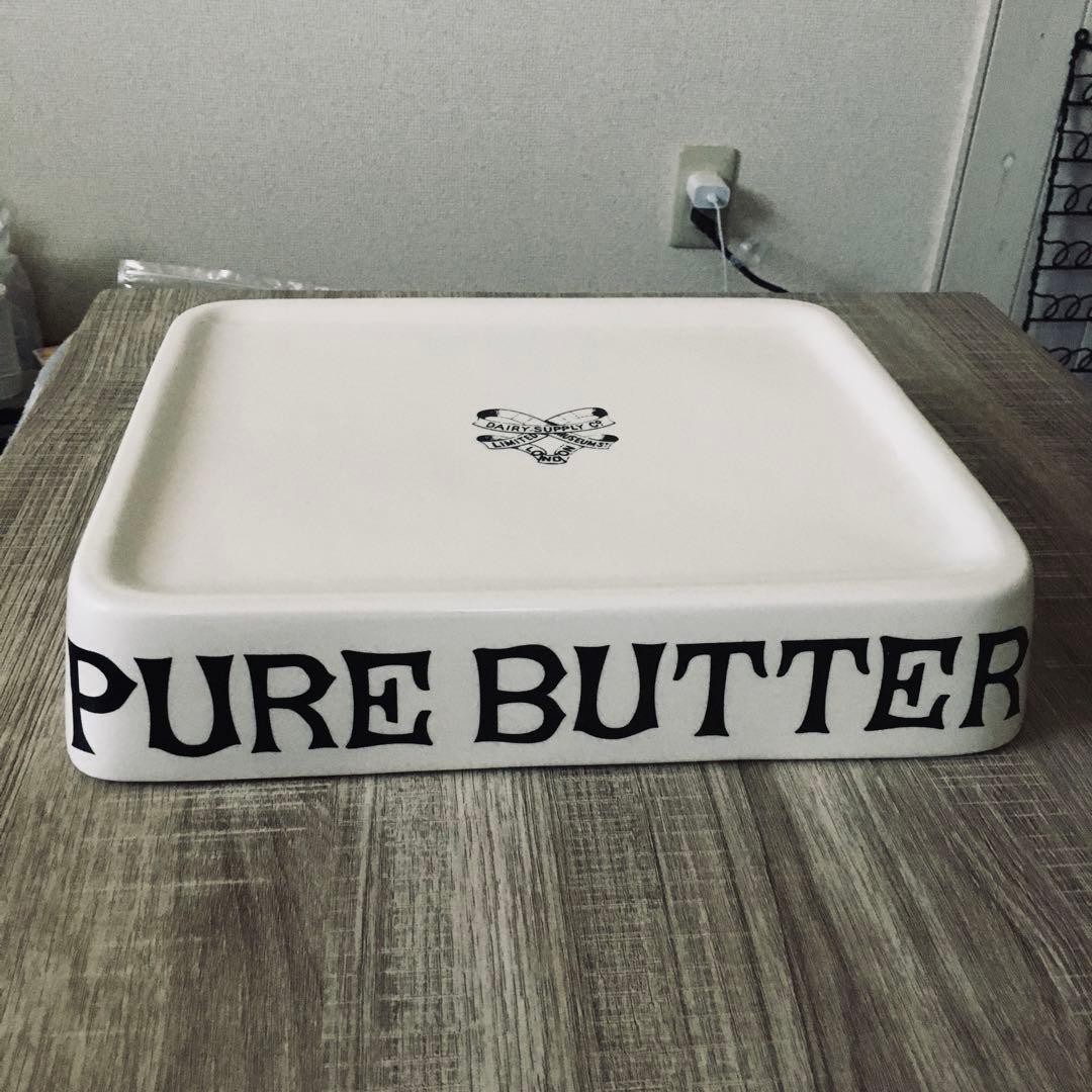 Pure Butter Slab British Antique Square Ceramic Reproduction Rare Pre-owned