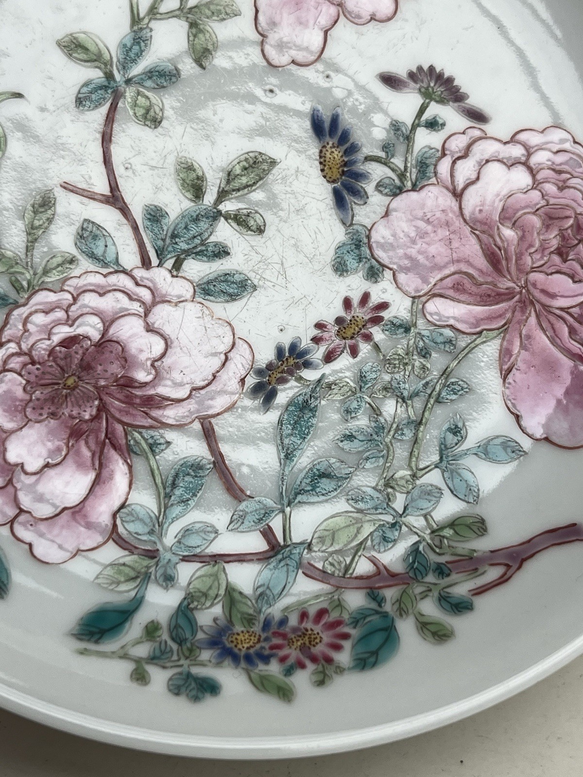 Antiques of Chinese families Rose Porcelain Dish
