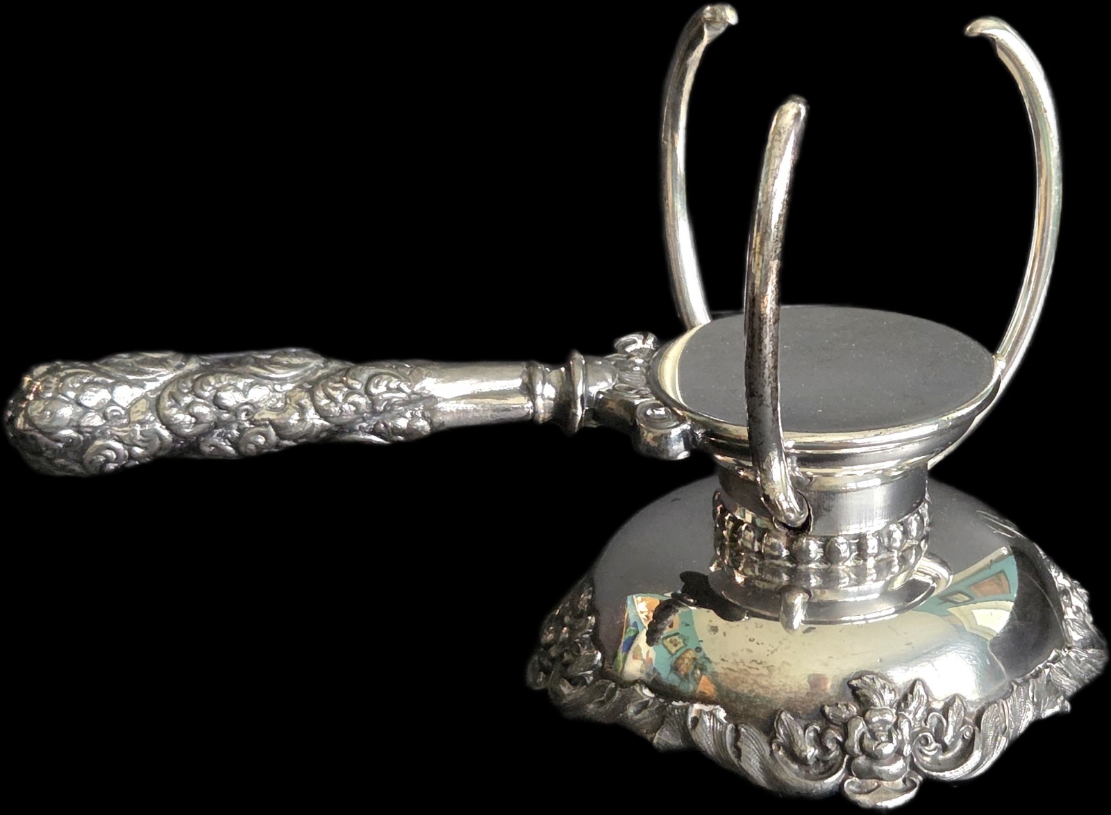 Wilcox Silver plated Cheese Ball Holder Antique Made Circa 1891 in Meriden, CT