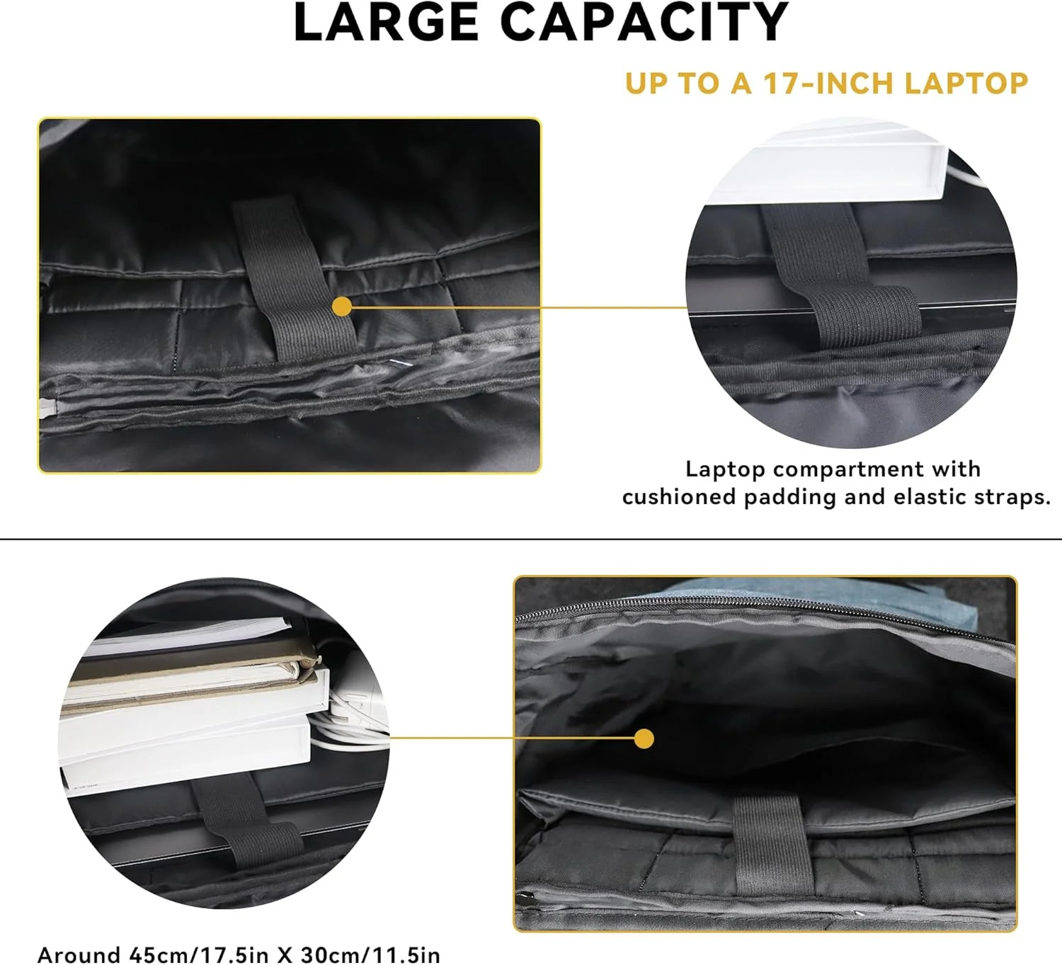 Zavothy Lightweight Laptop Backpack for Travel & Business – Water-Resistant Comp