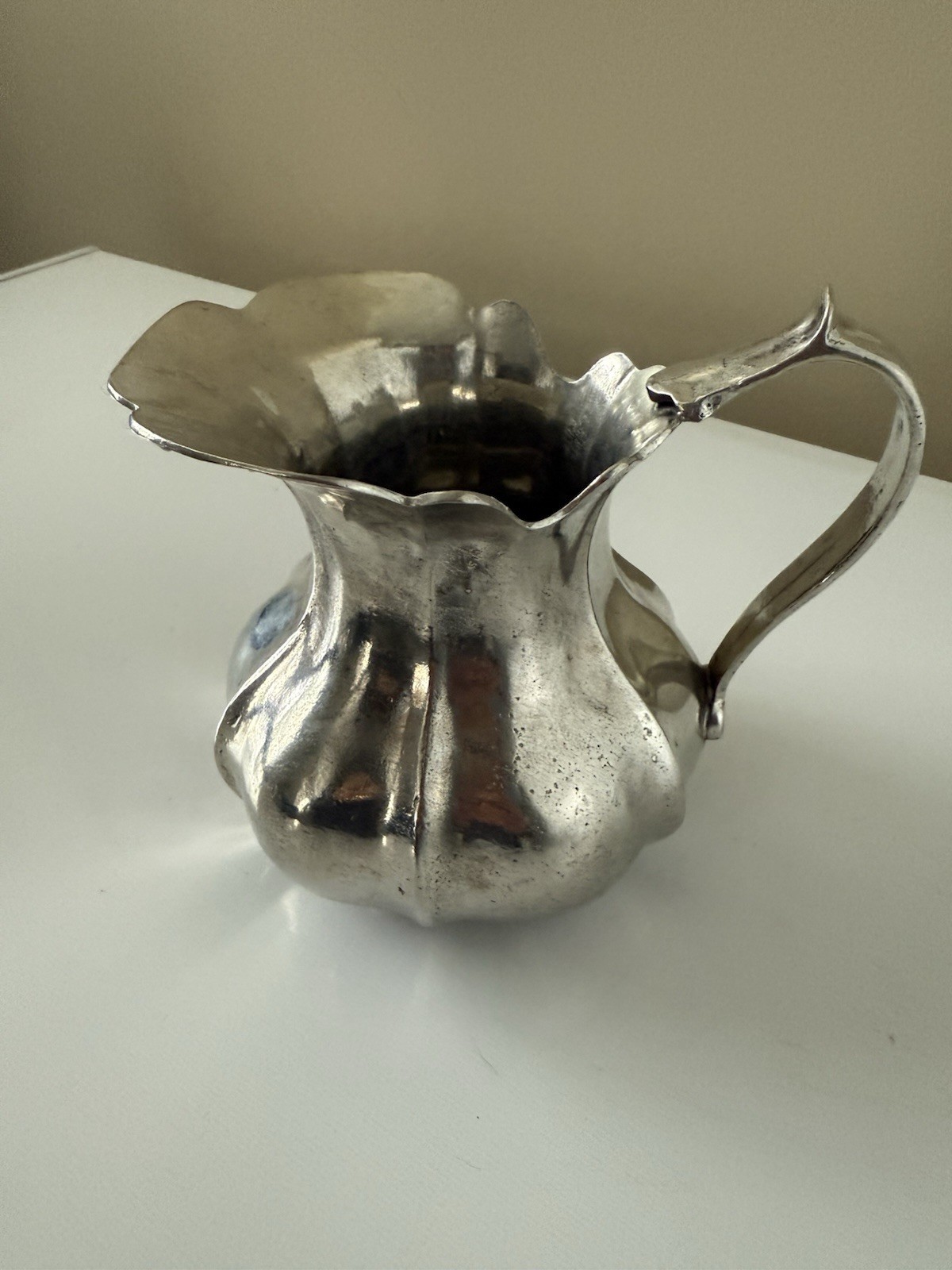 Vintage Small Scalloped Pitcher