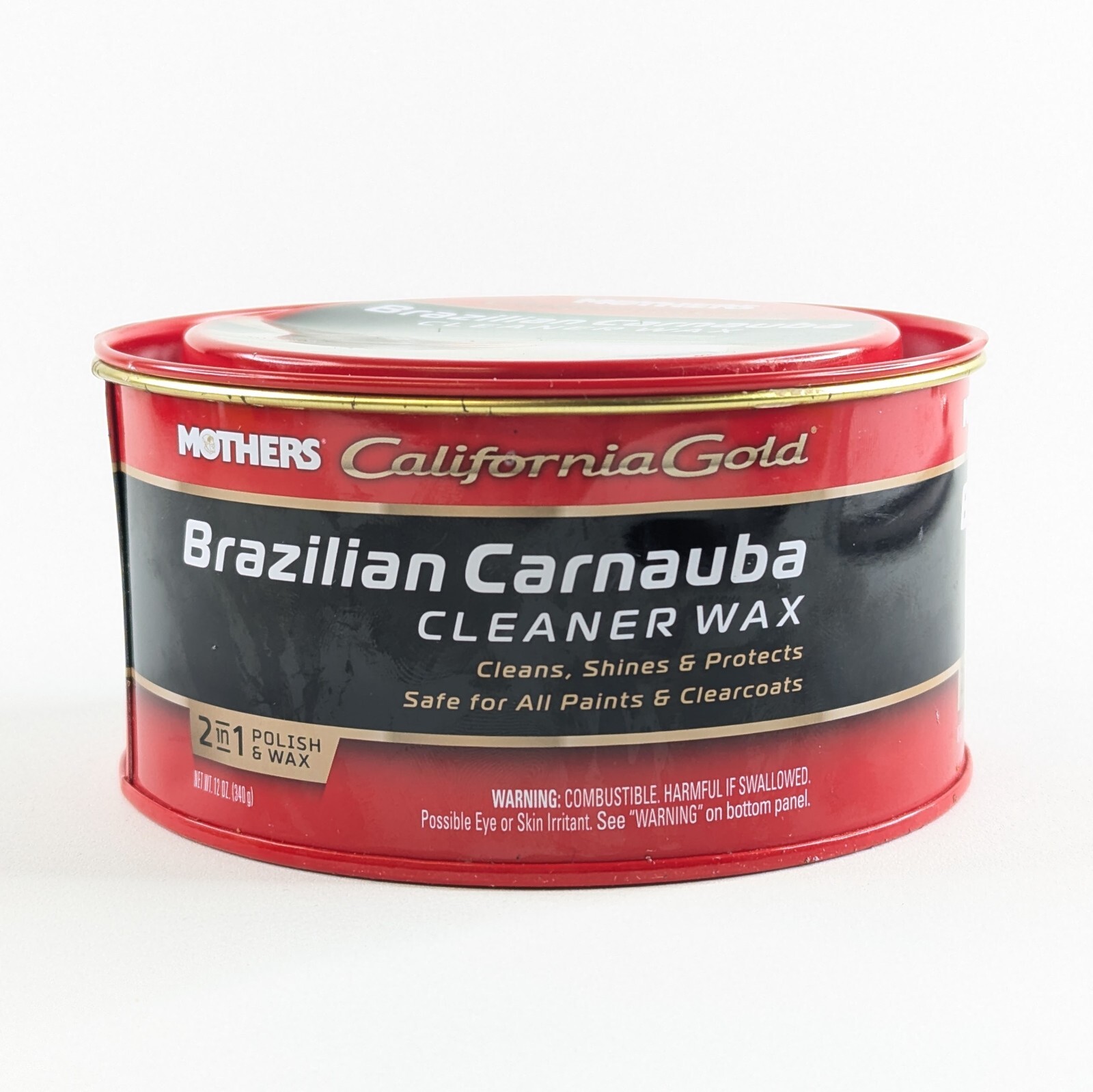 Mothers Paste Wax 05500 California Gold Brazilian Carnauba Cleaner – 12 oz