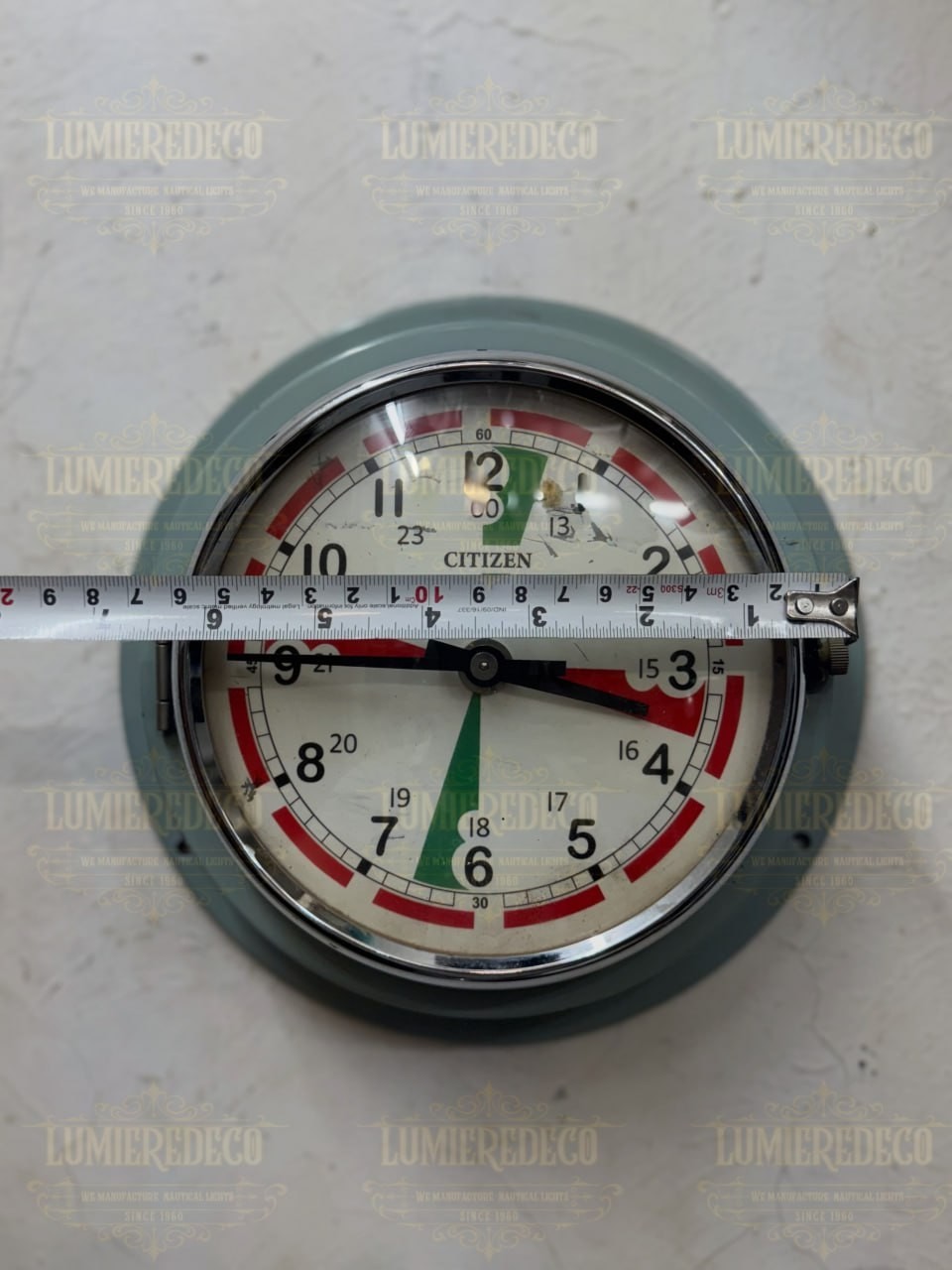 Vintage Citizen Electric Wall Clock – Industrial 24-Hour Retro Factory Style