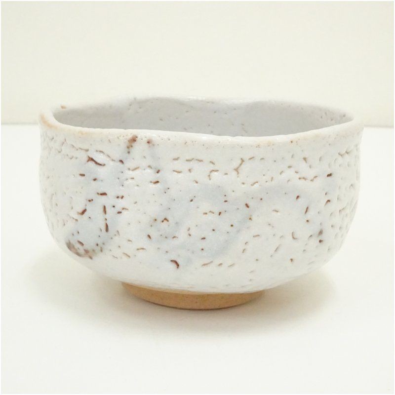 Shino Chawan Matcha Tea Bowl Ceramic 4.9in Diameter Tea Ceremony